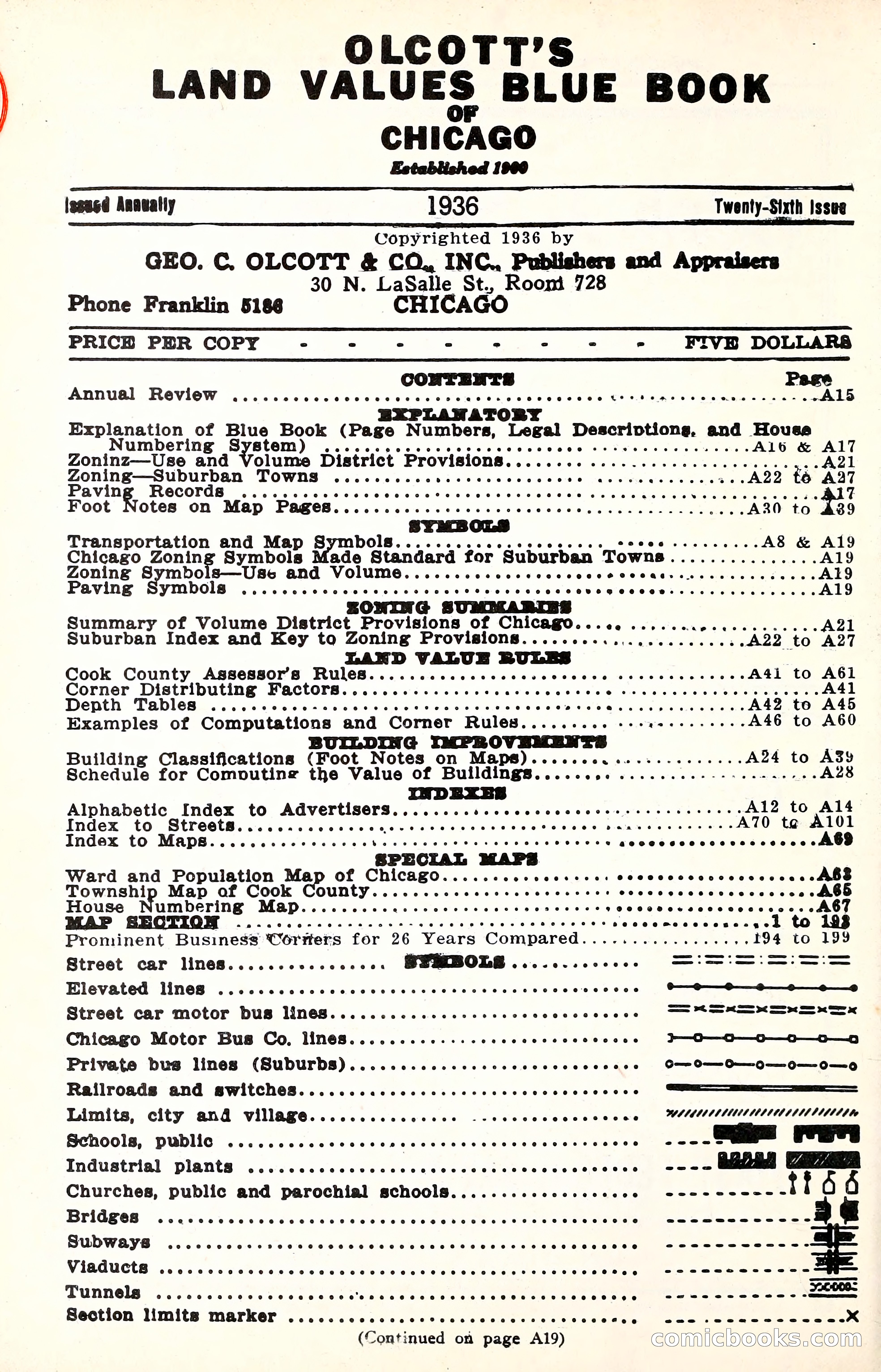 Olcott's Land Values Blue Book of Chicago — page 9 of 399