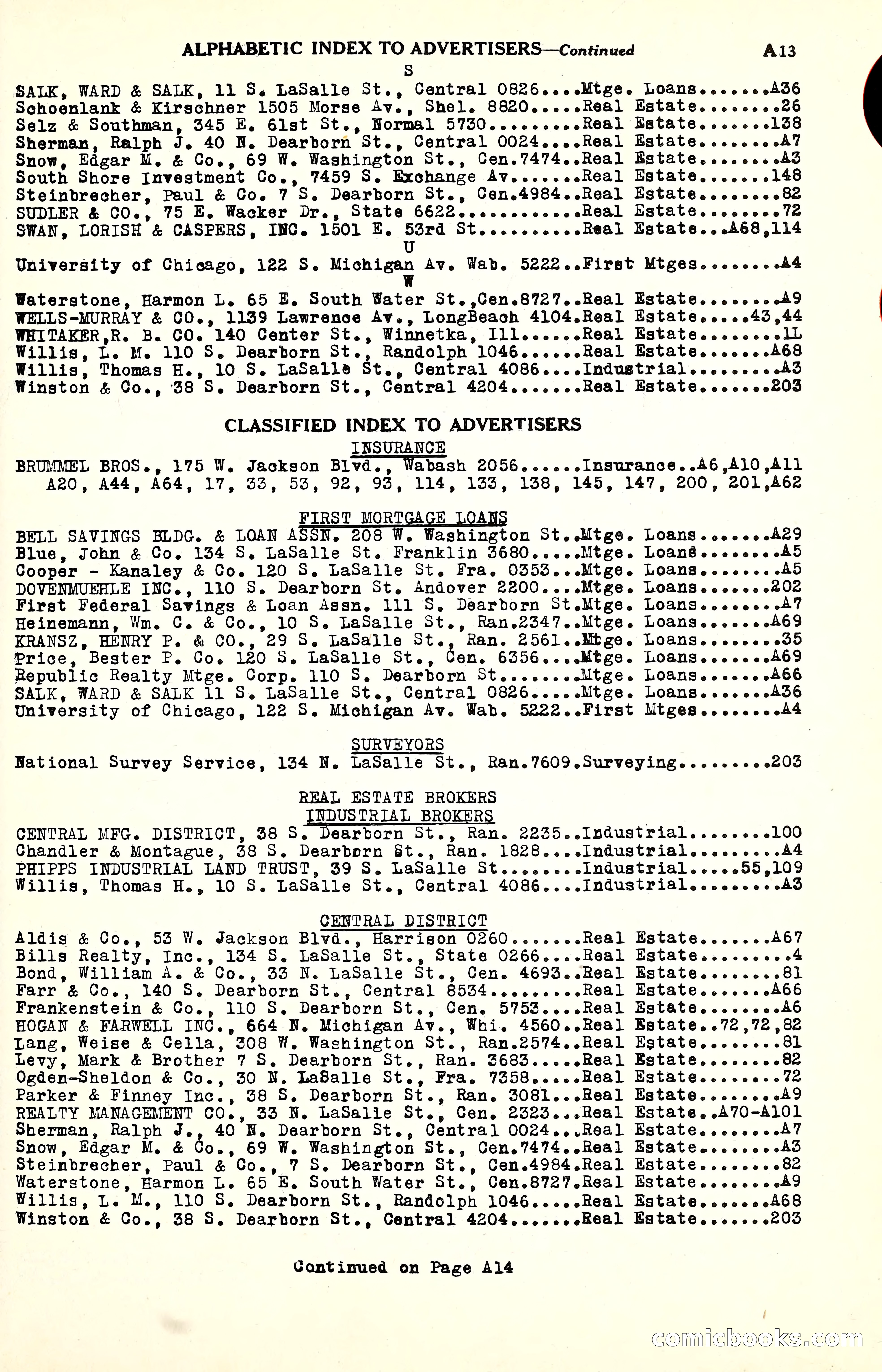 Olcott's Land Values Blue Book of Chicago — page 14 of 399