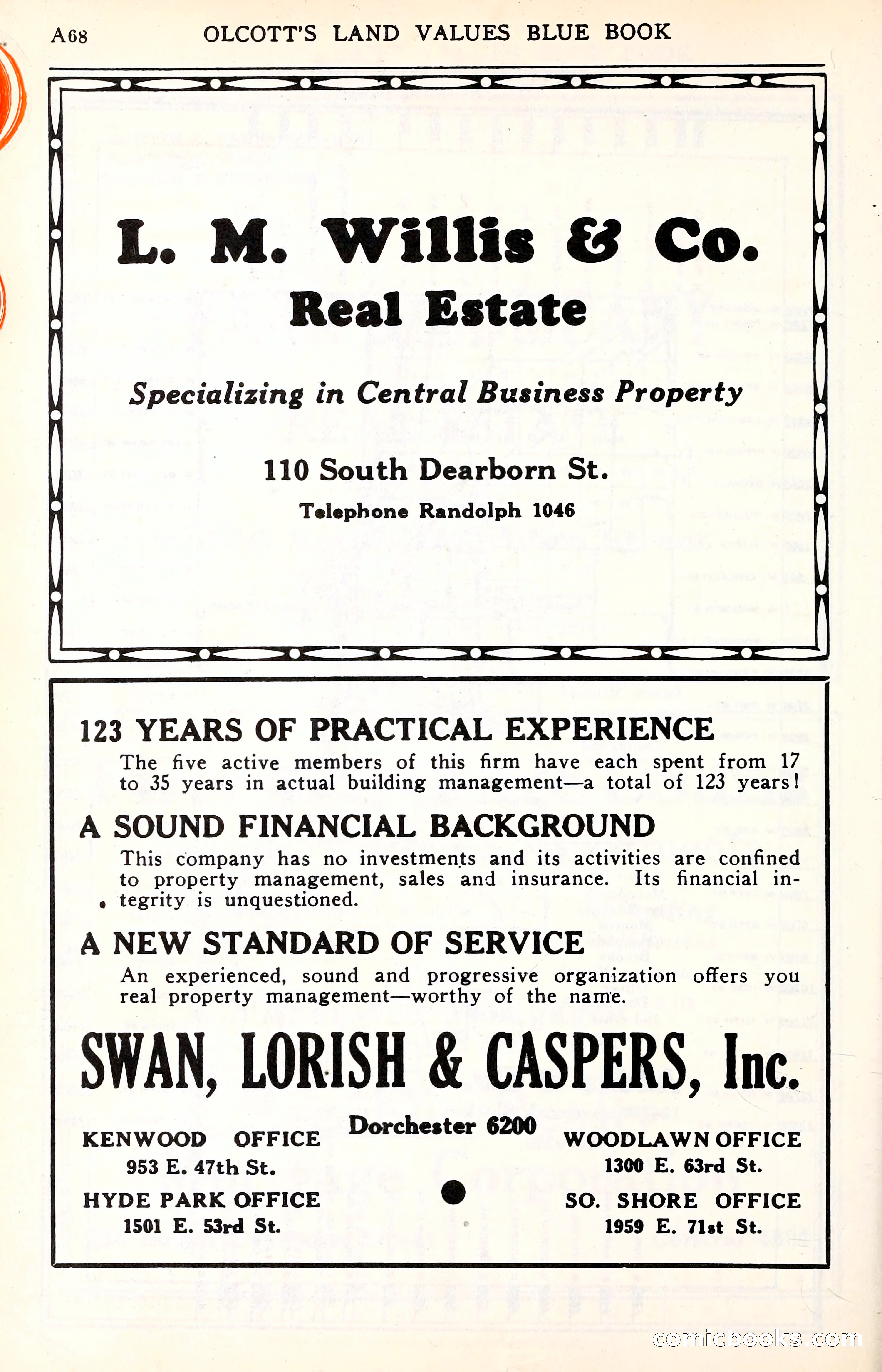 Olcott's Land Values Blue Book of Chicago — page 69 of 399