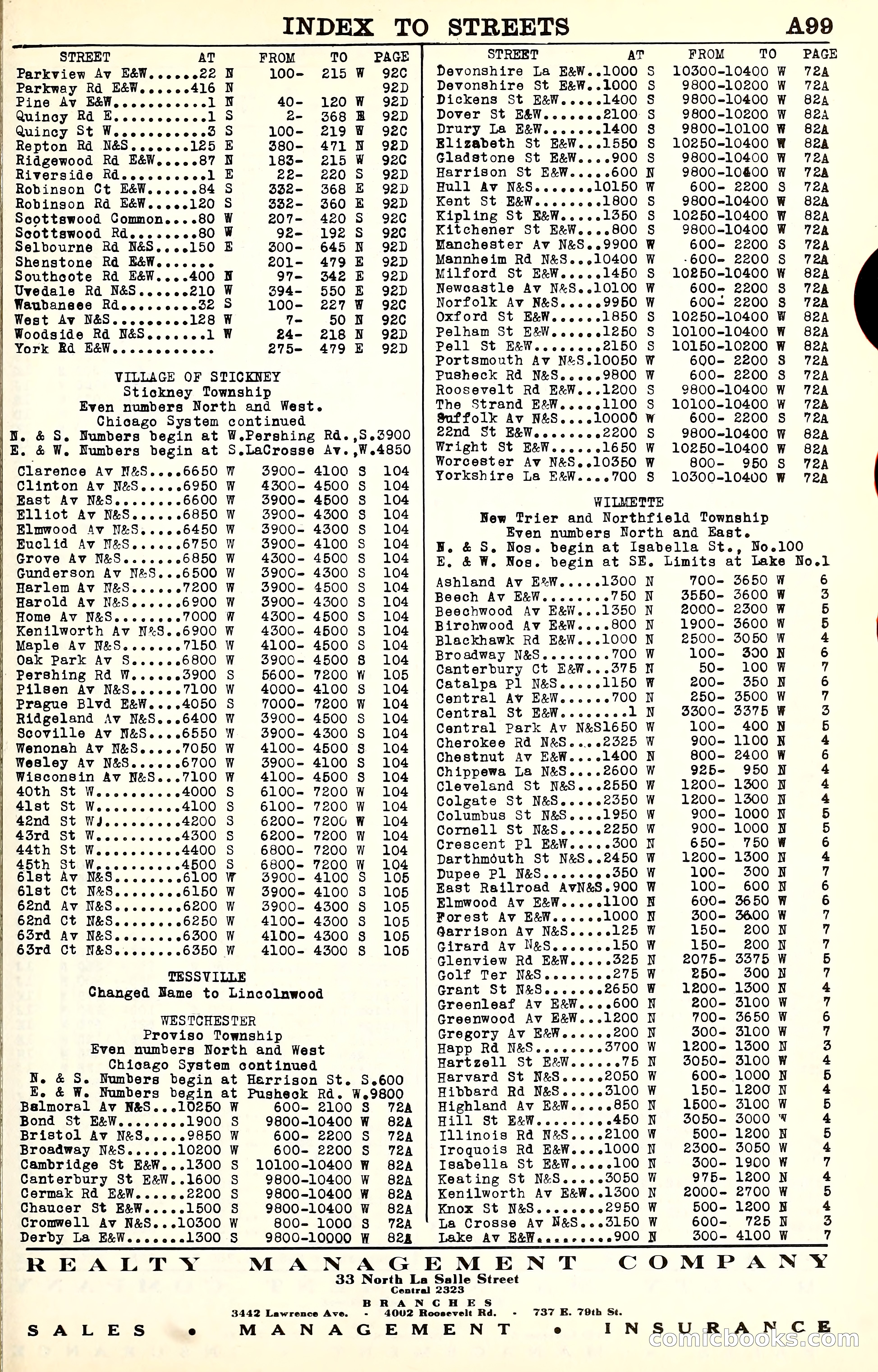 Olcott's Land Values Blue Book of Chicago — page 100 of 399