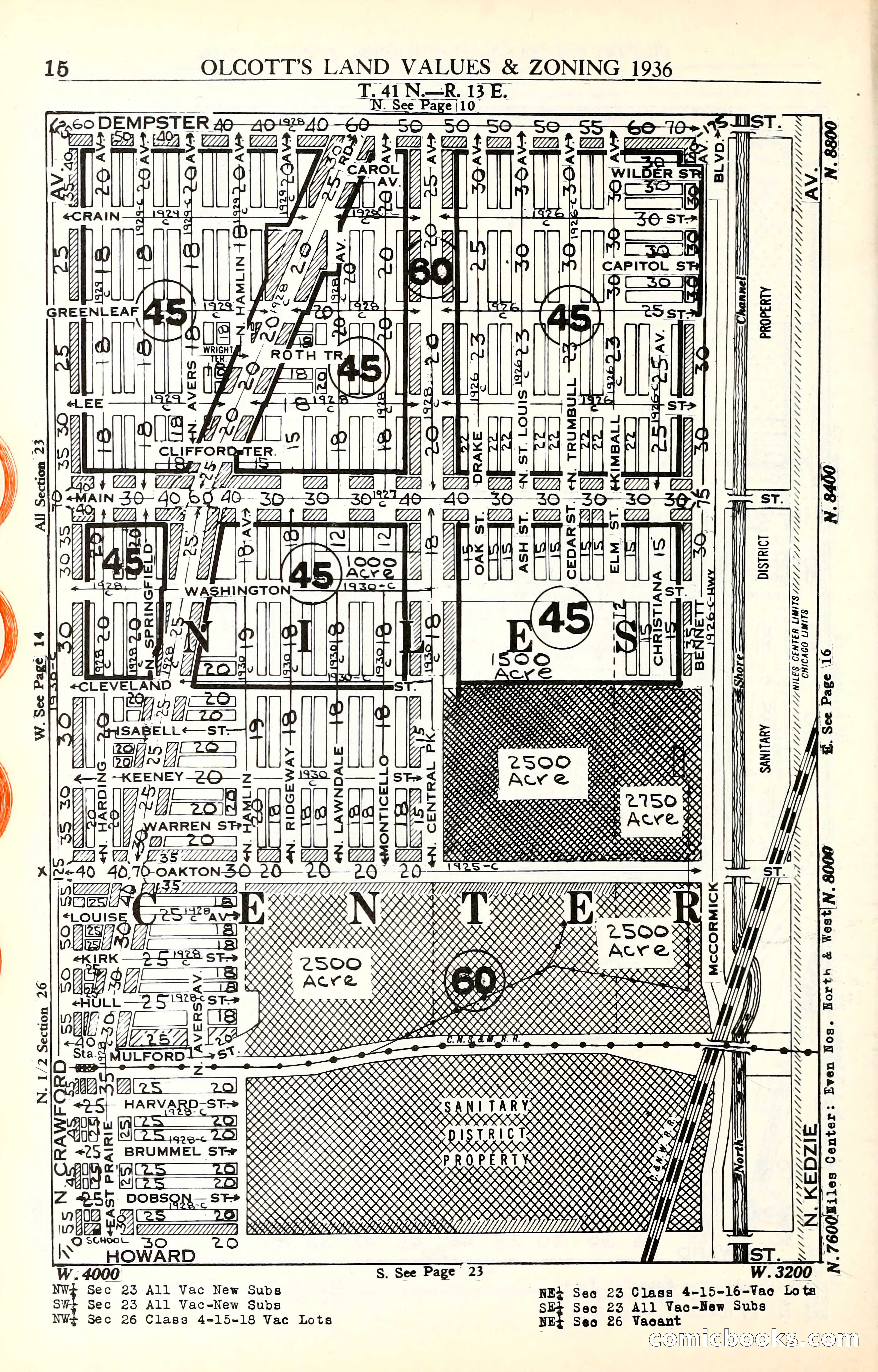Olcott's Land Values Blue Book of Chicago — page 147 of 399