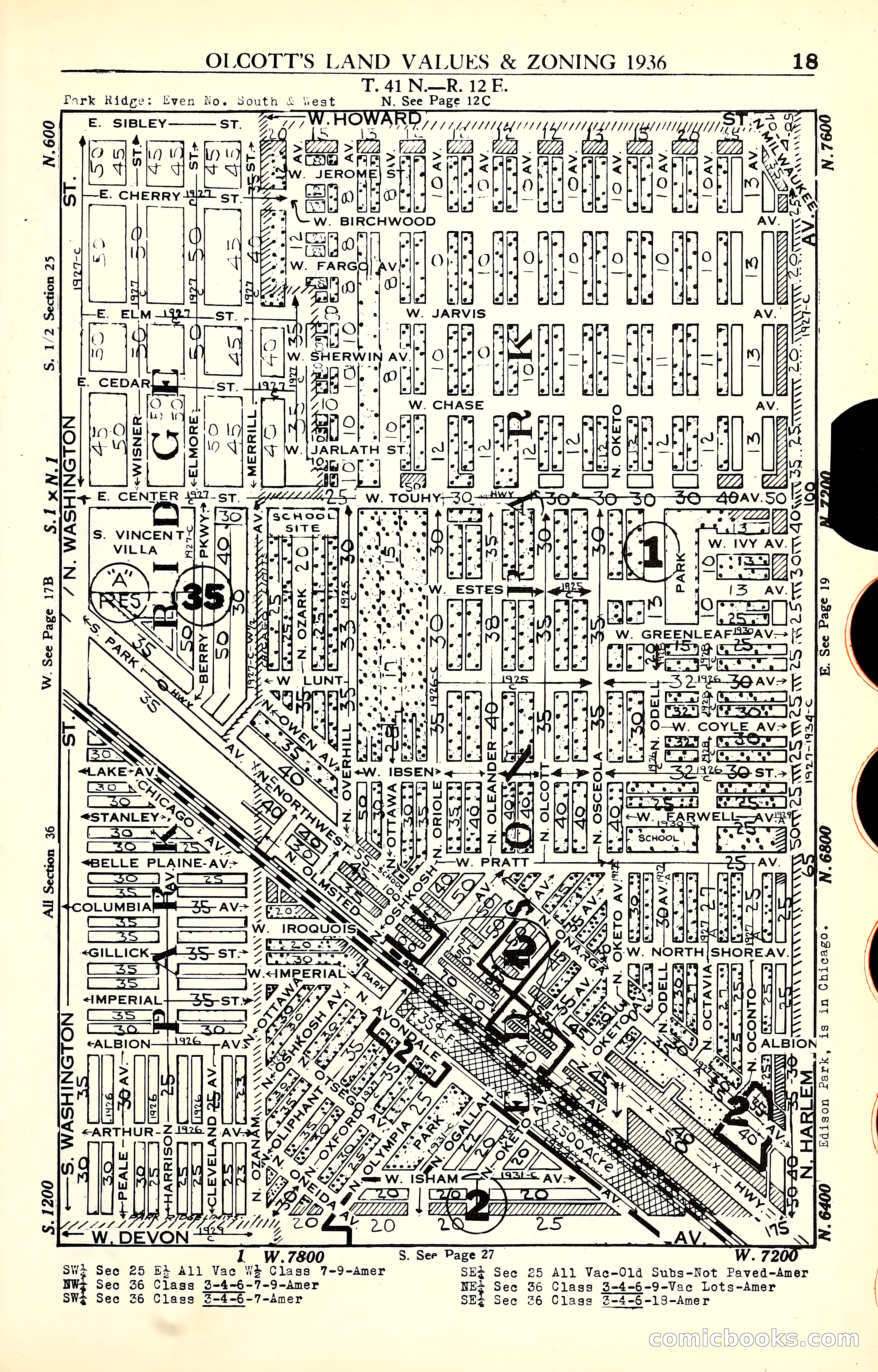 Olcott's Land Values Blue Book of Chicago — page 154 of 399