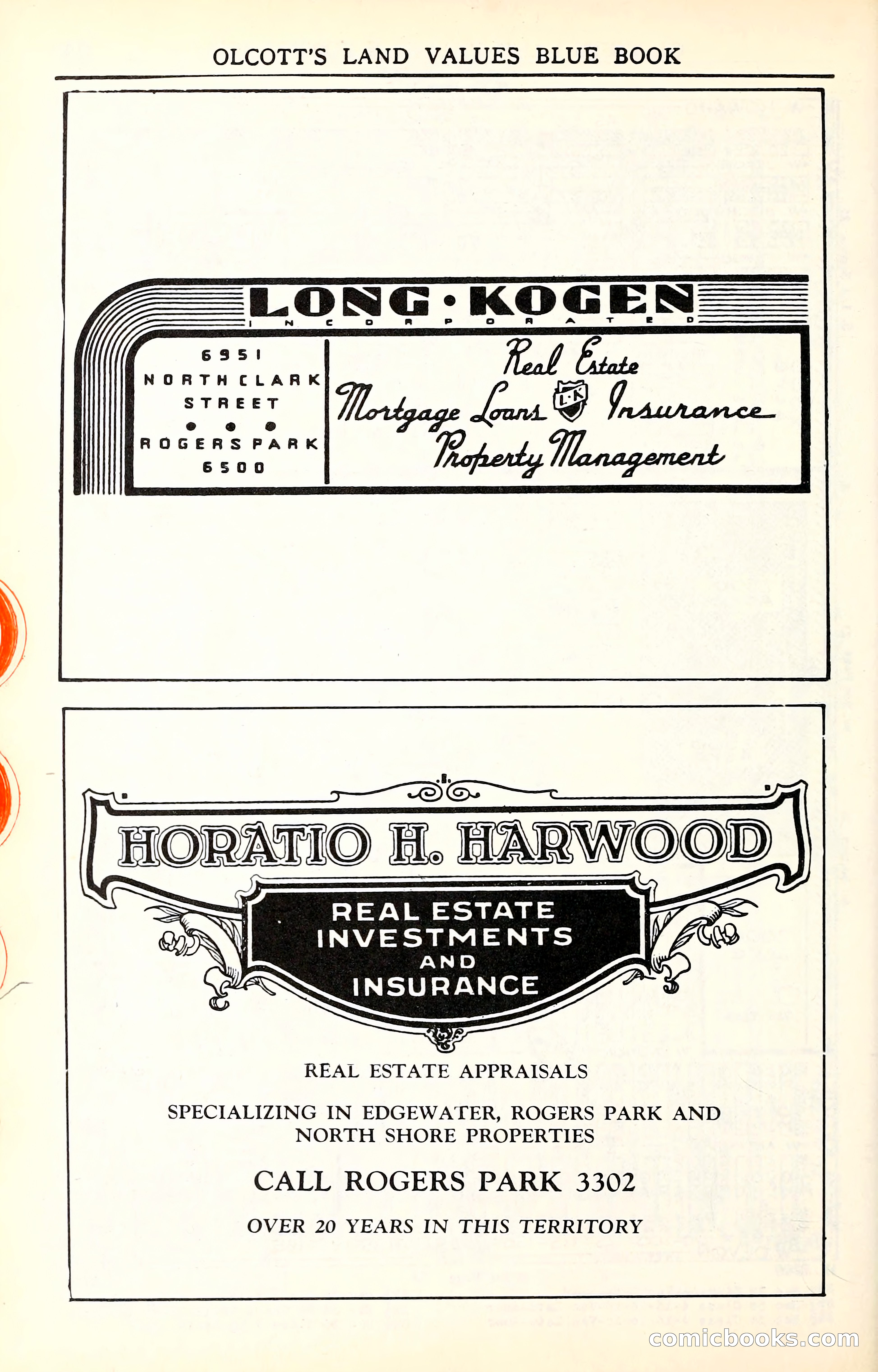 Olcott's Land Values Blue Book of Chicago — page 161 of 399
