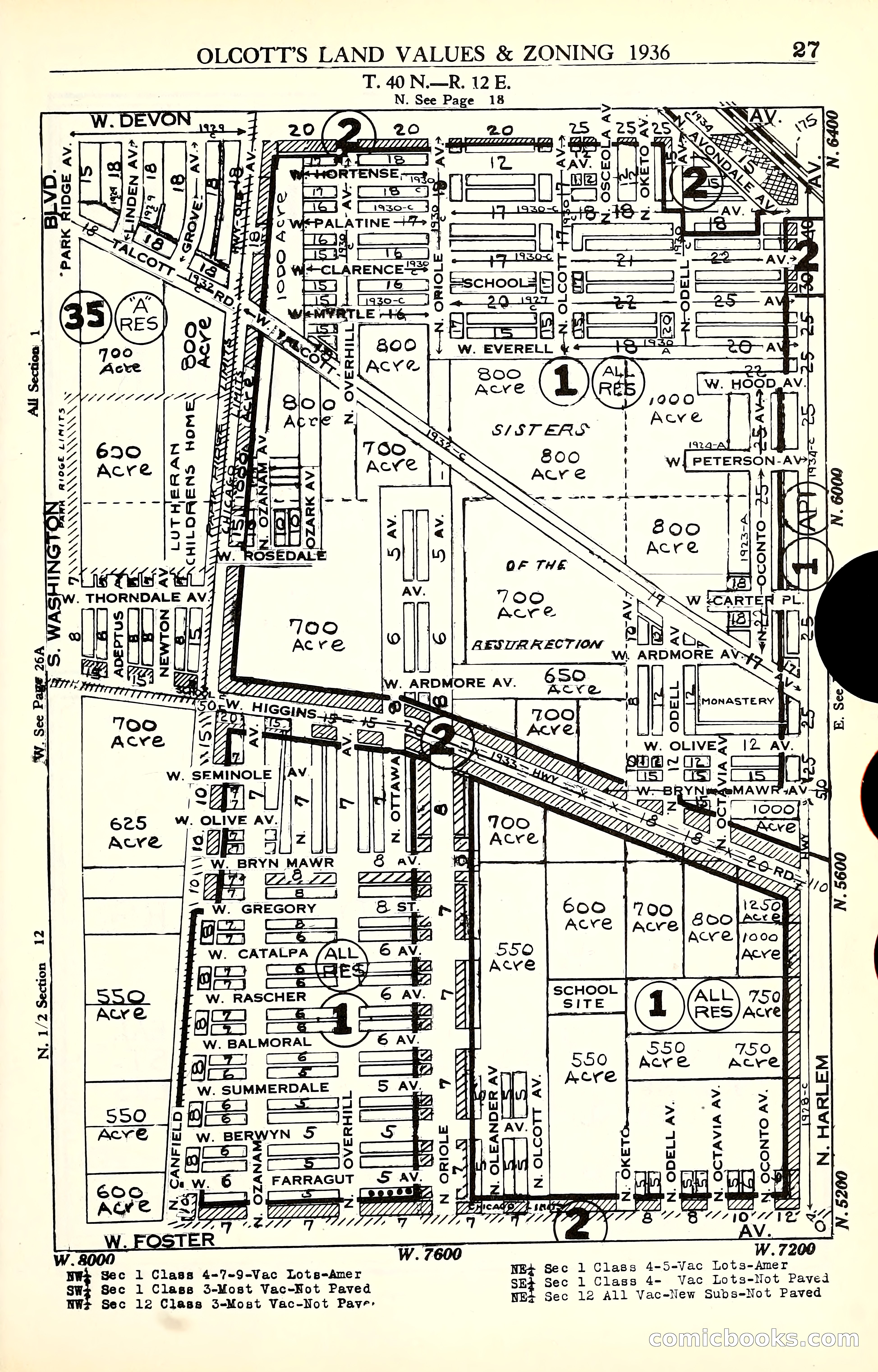 Olcott's Land Values Blue Book of Chicago — page 166 of 399