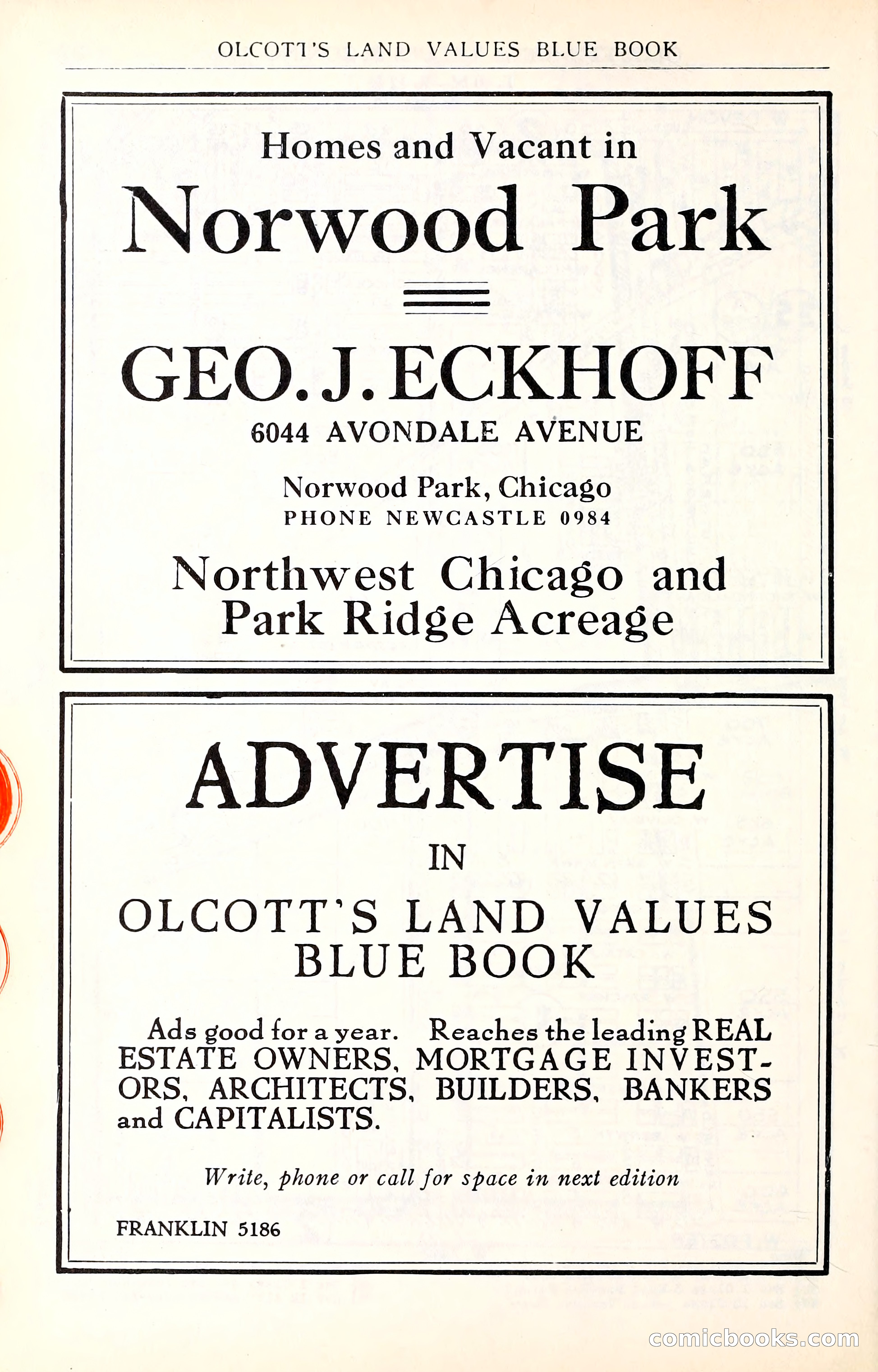 Olcott's Land Values Blue Book of Chicago — page 167 of 399