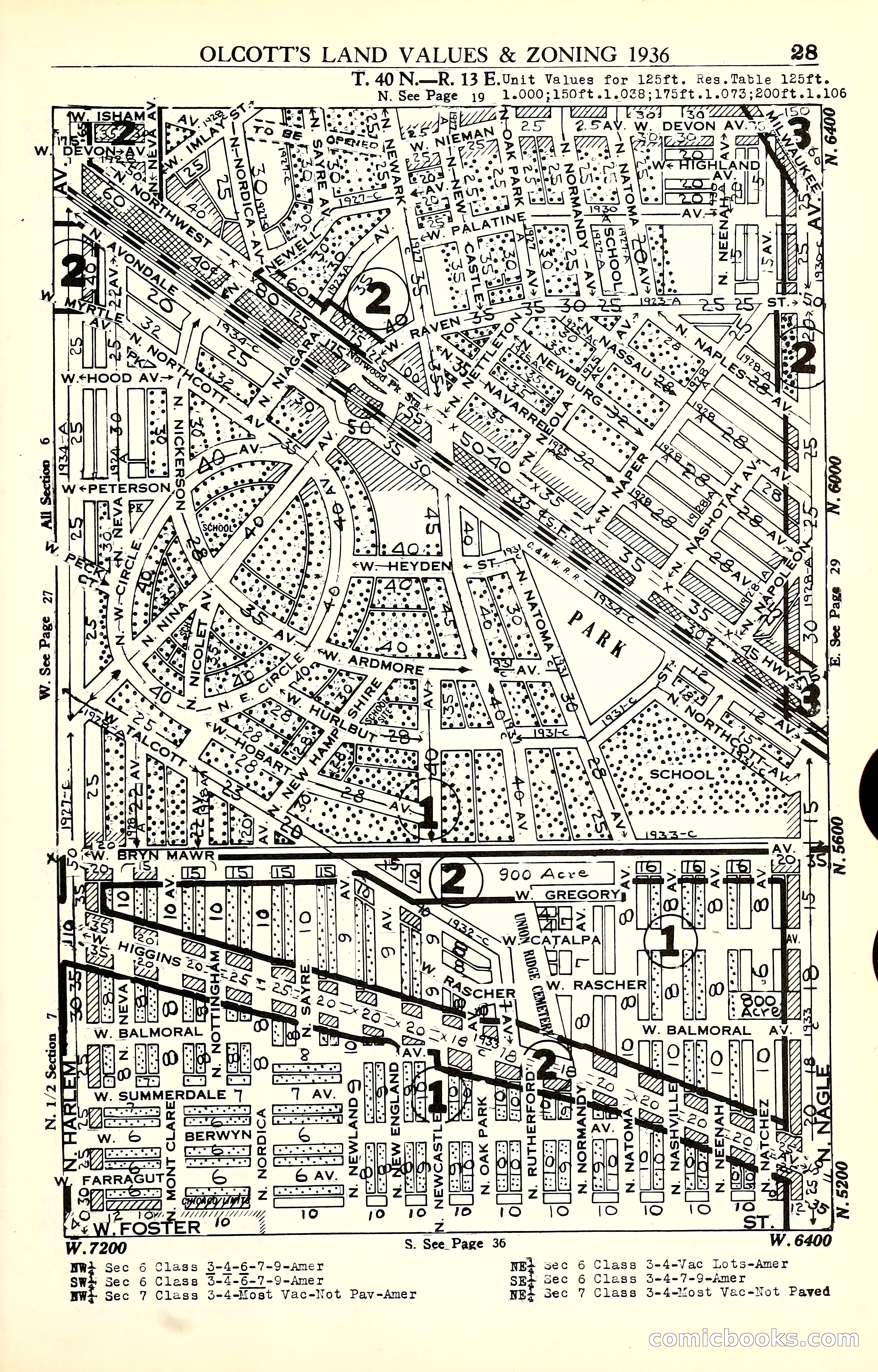 Olcott's Land Values Blue Book of Chicago — page 168 of 399