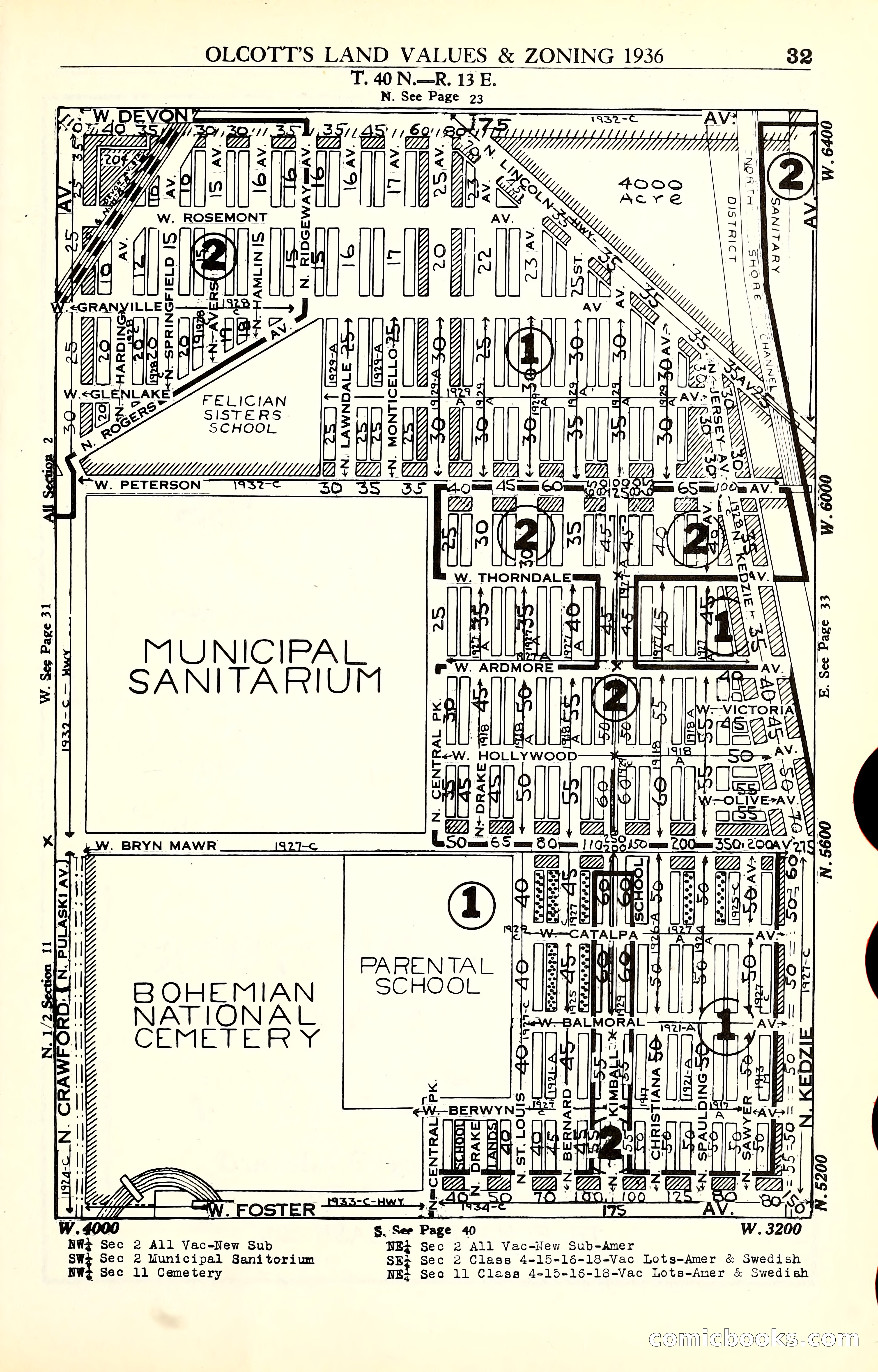 Olcott's Land Values Blue Book of Chicago — page 172 of 399