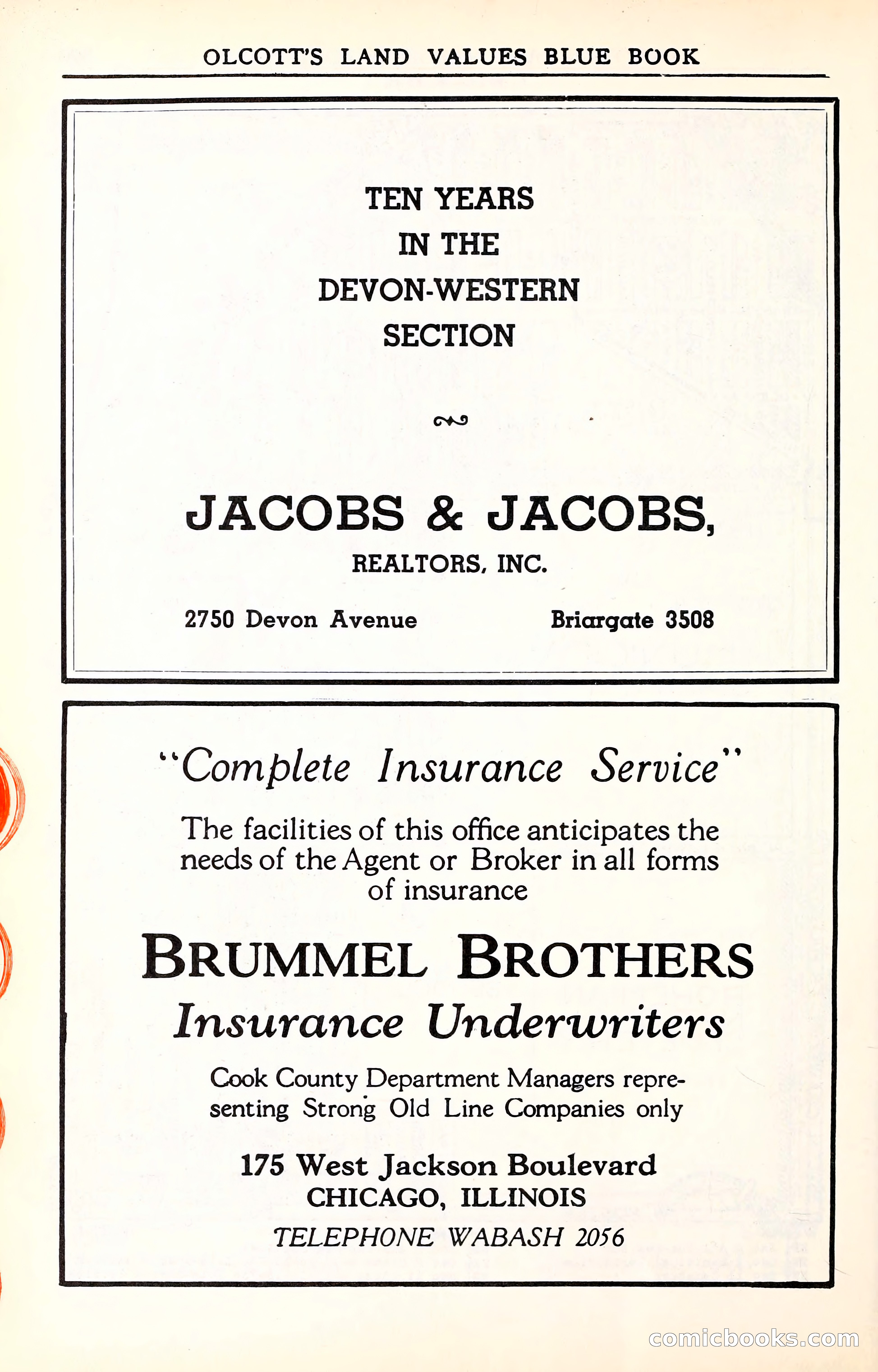 Olcott's Land Values Blue Book of Chicago — page 173 of 399