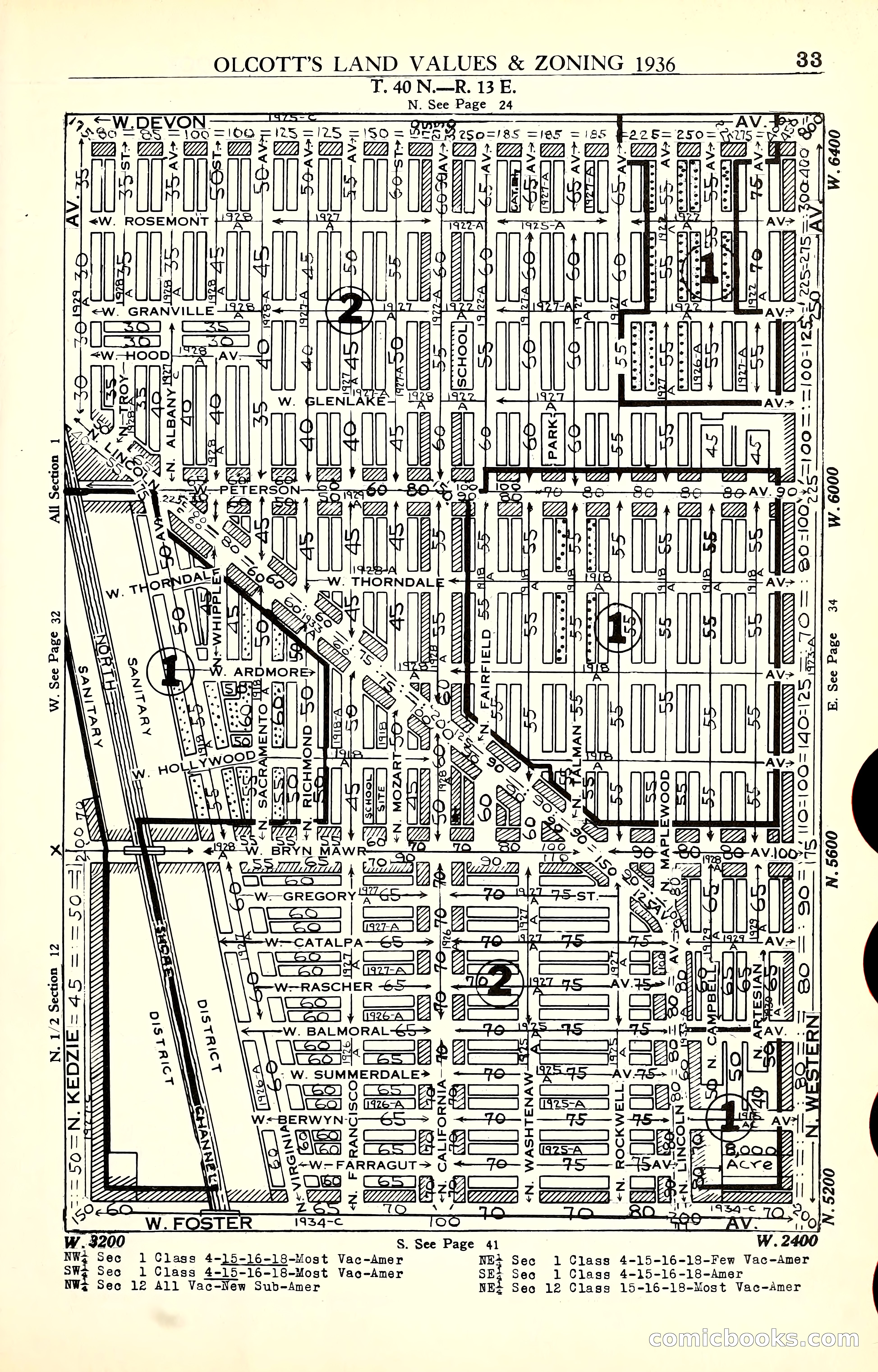 Olcott's Land Values Blue Book of Chicago — page 174 of 399