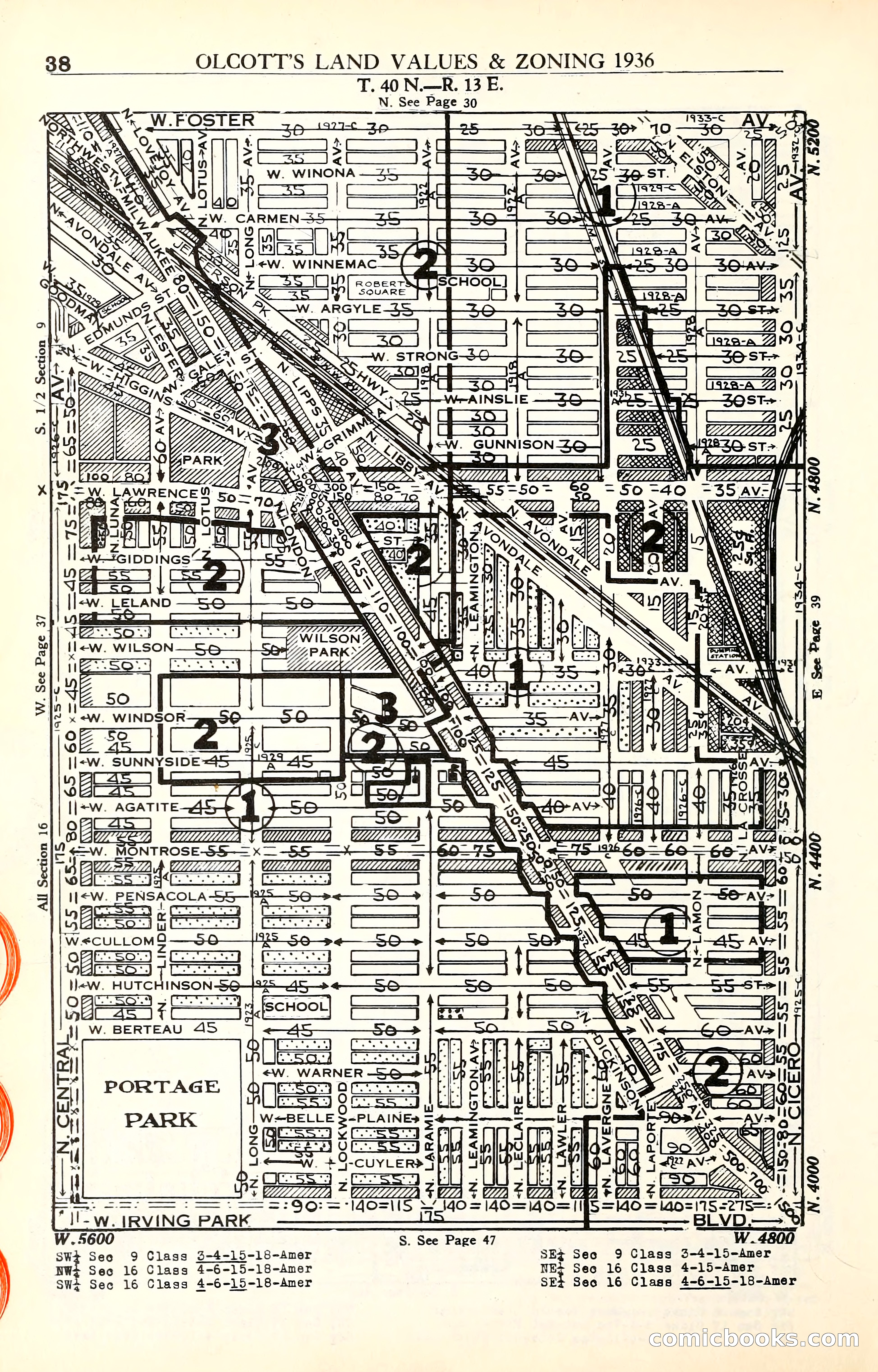 Olcott's Land Values Blue Book of Chicago — page 181 of 399
