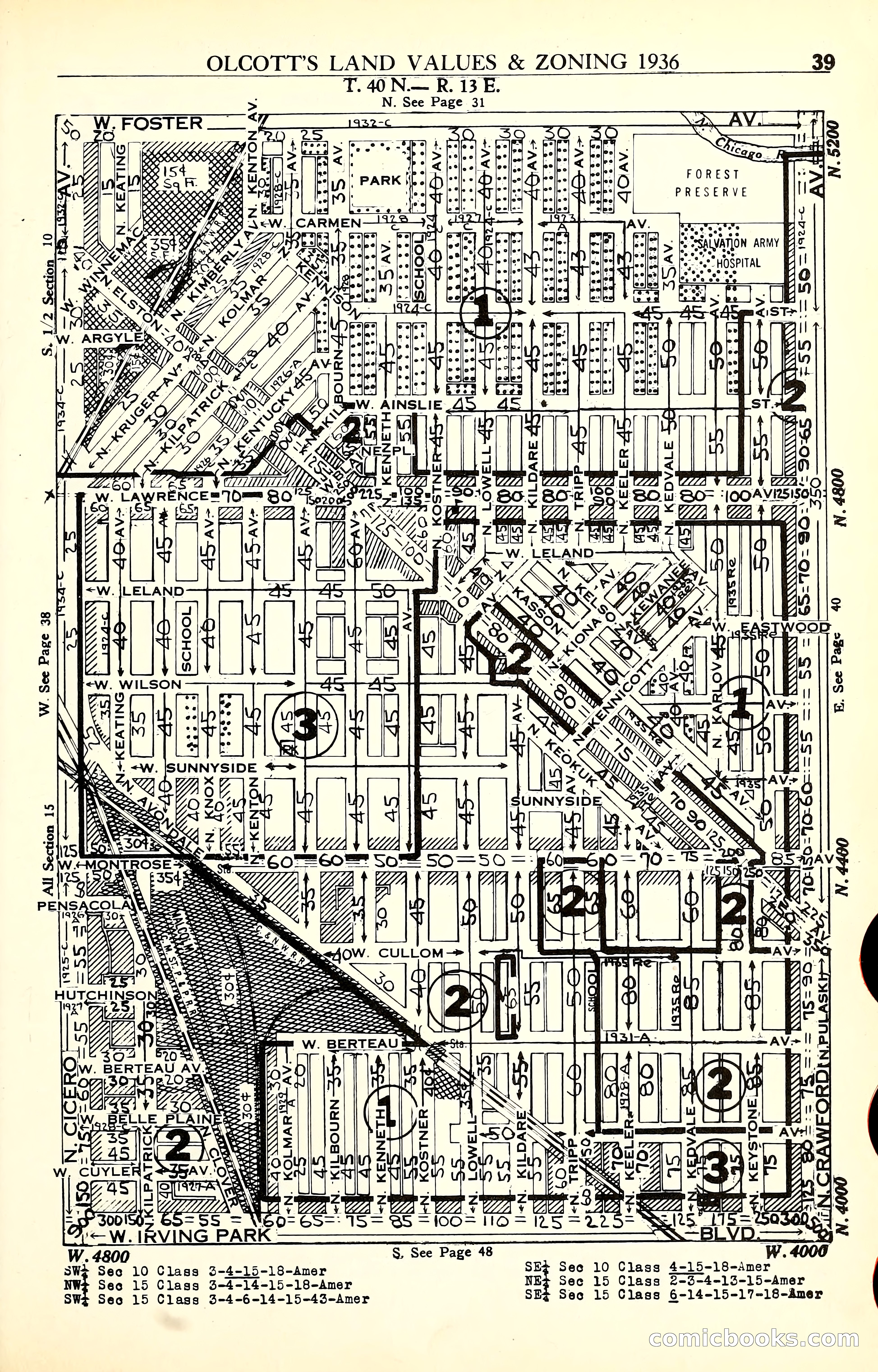 Olcott's Land Values Blue Book of Chicago — page 182 of 399
