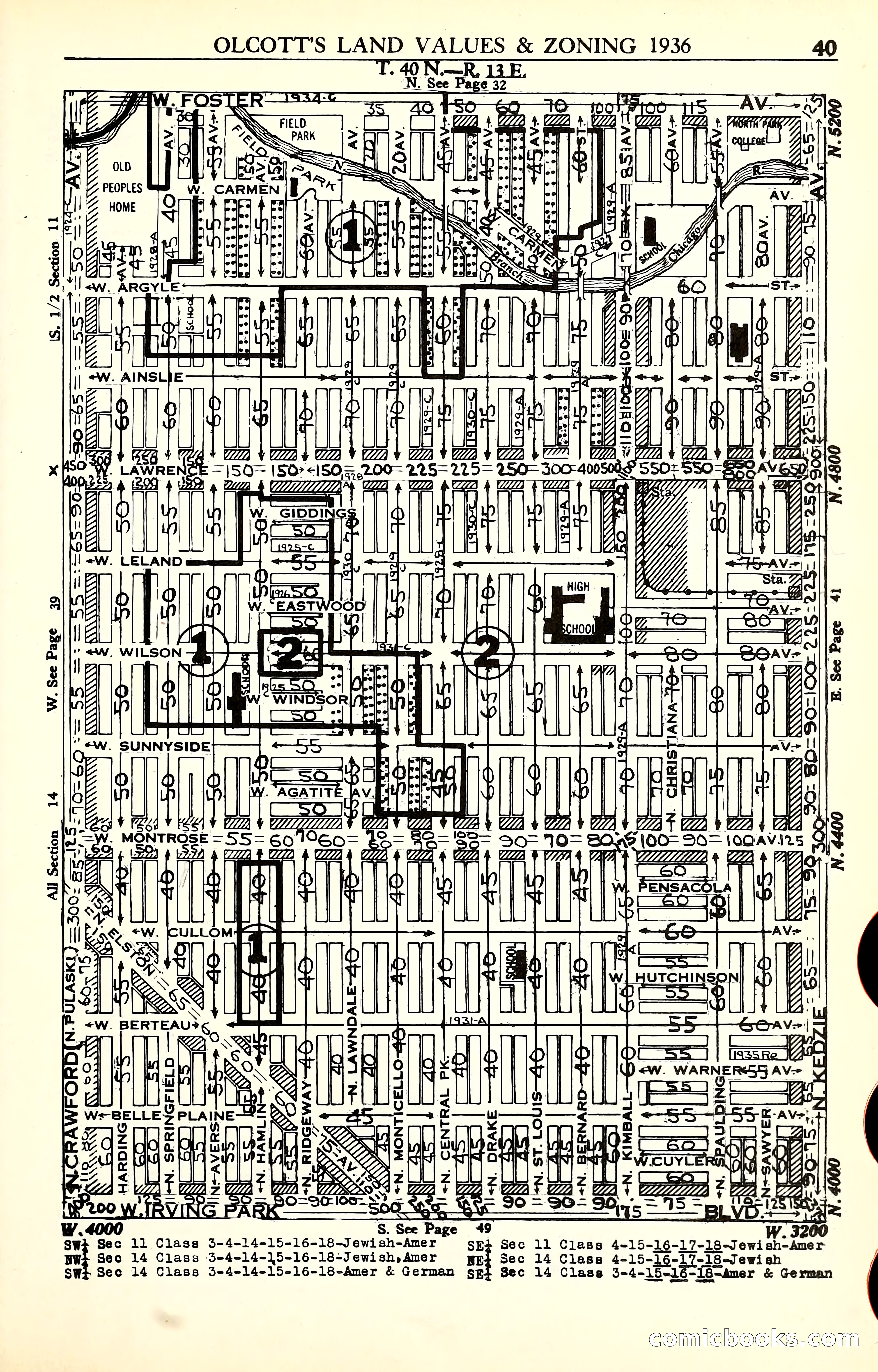 Olcott's Land Values Blue Book of Chicago — page 184 of 399