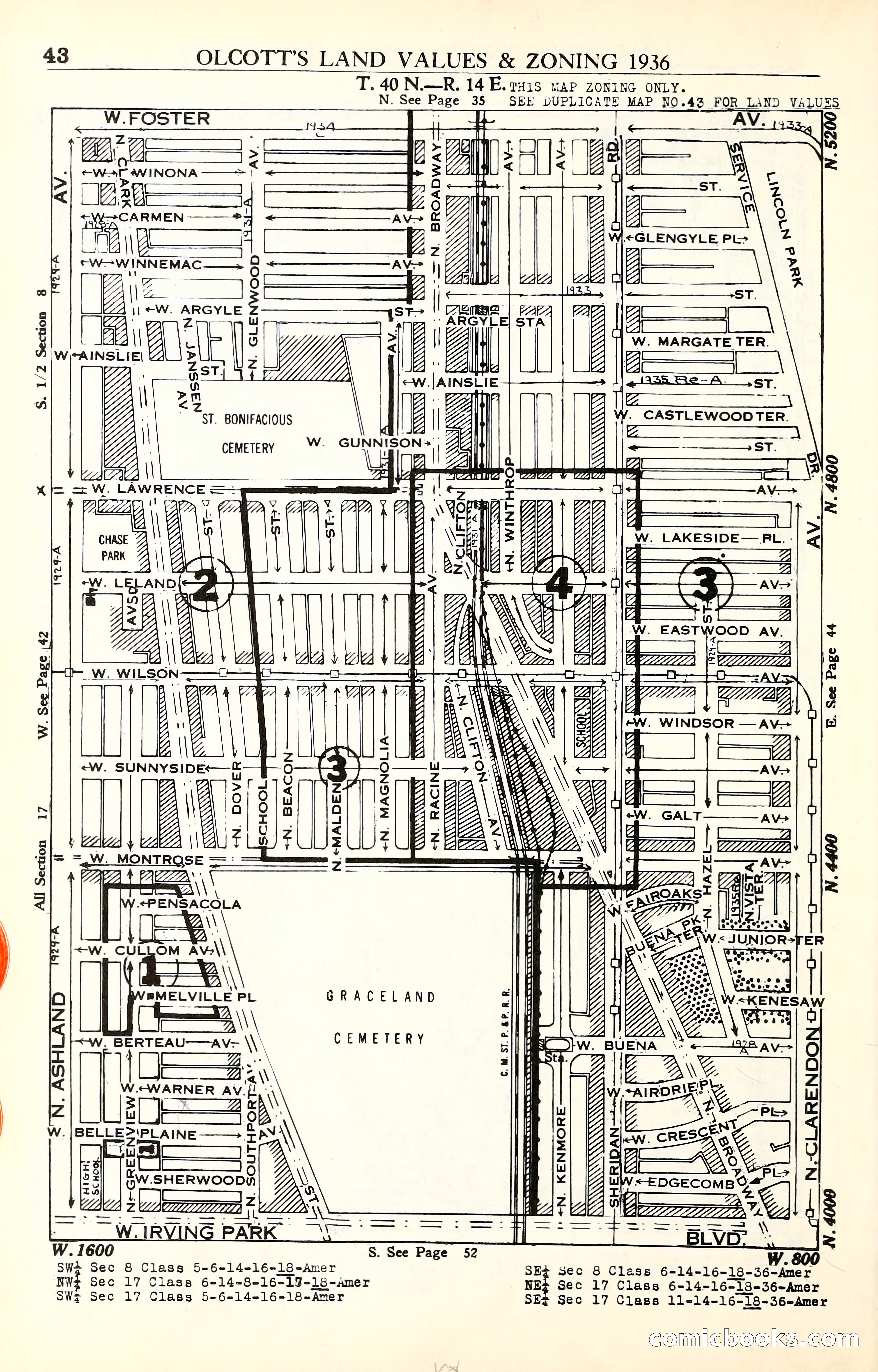 Olcott's Land Values Blue Book of Chicago — page 187 of 399