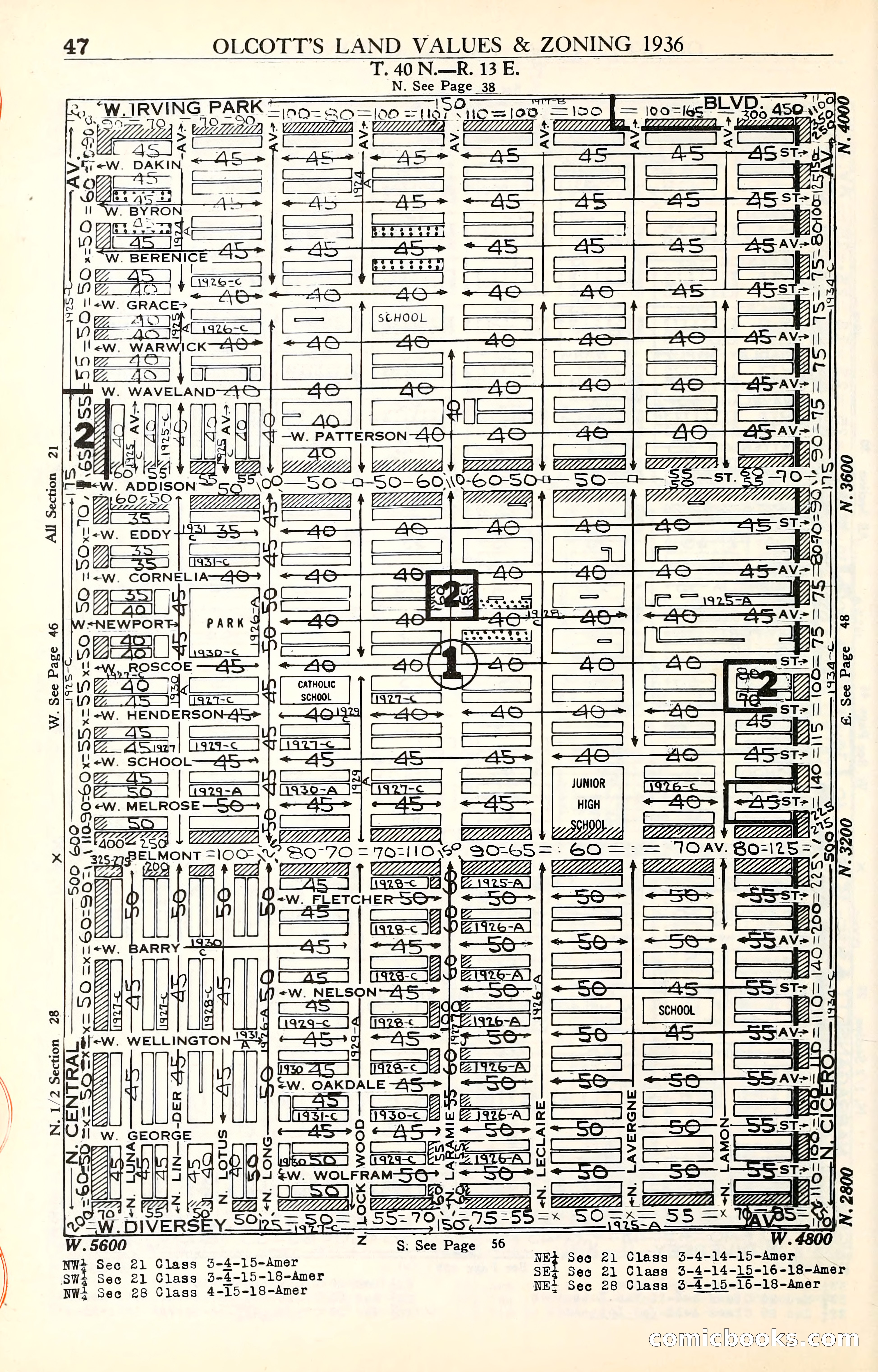 Olcott's Land Values Blue Book of Chicago — page 195 of 399