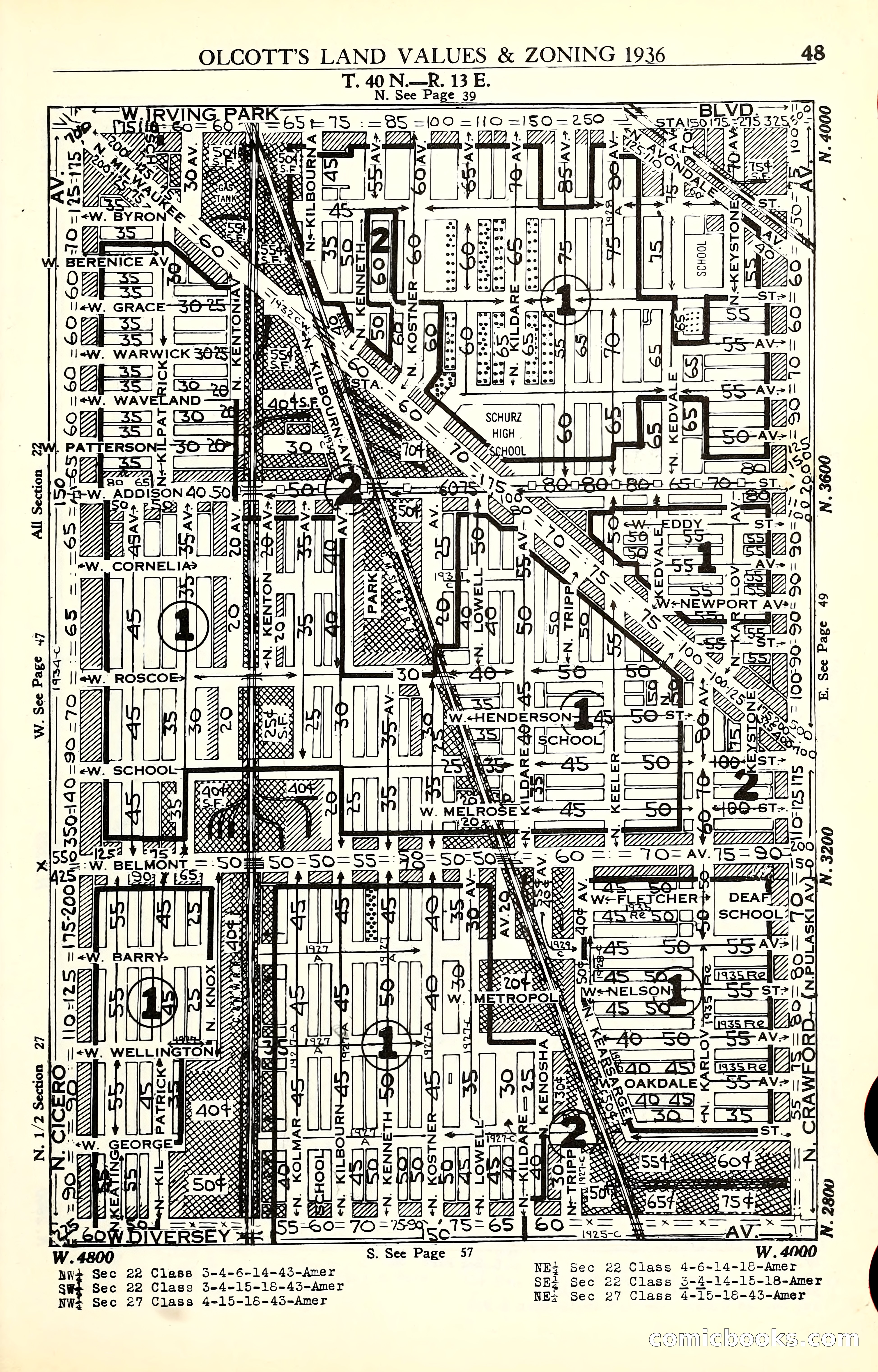 Olcott's Land Values Blue Book of Chicago — page 196 of 399