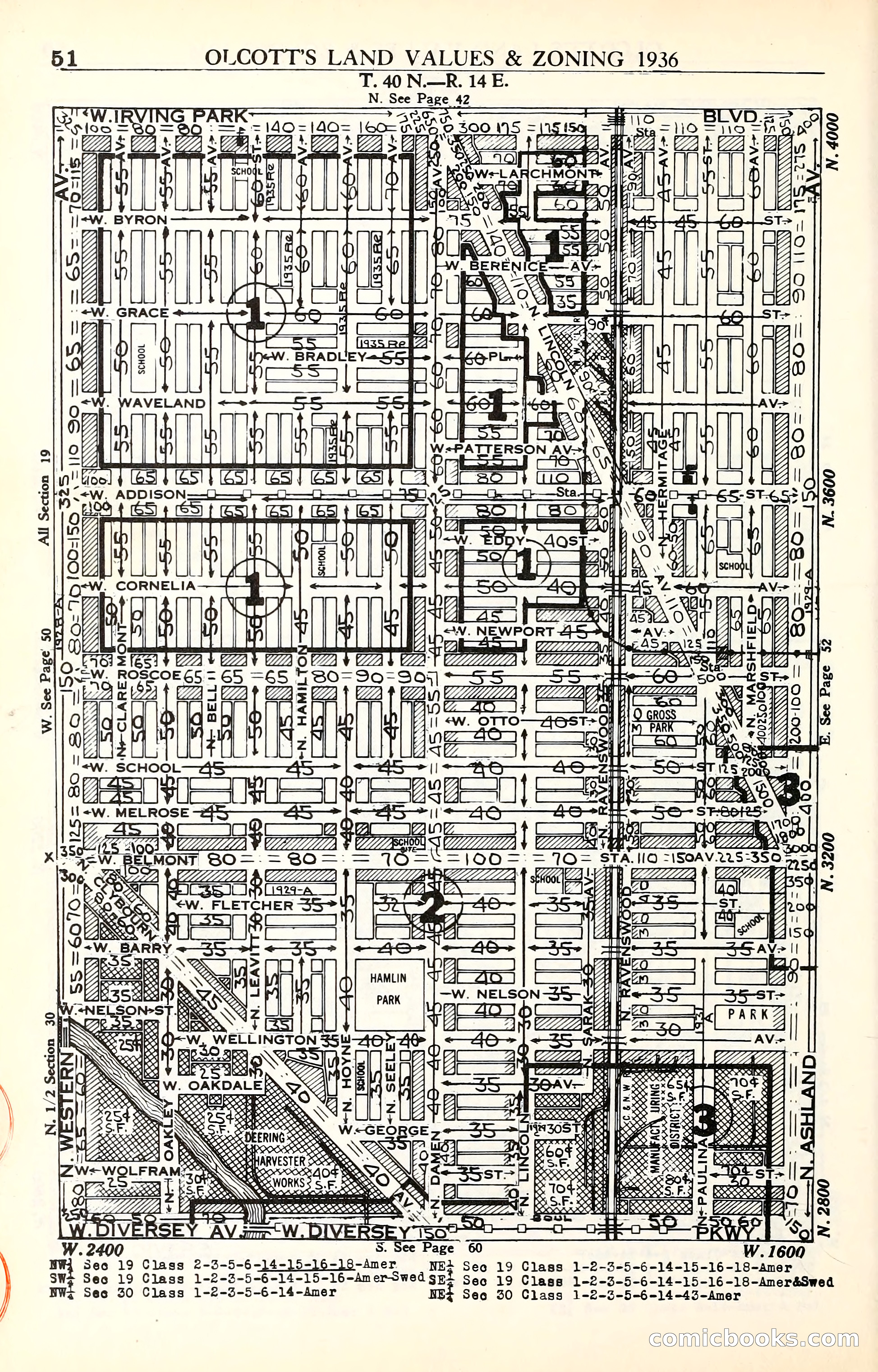 Olcott's Land Values Blue Book of Chicago — page 199 of 399