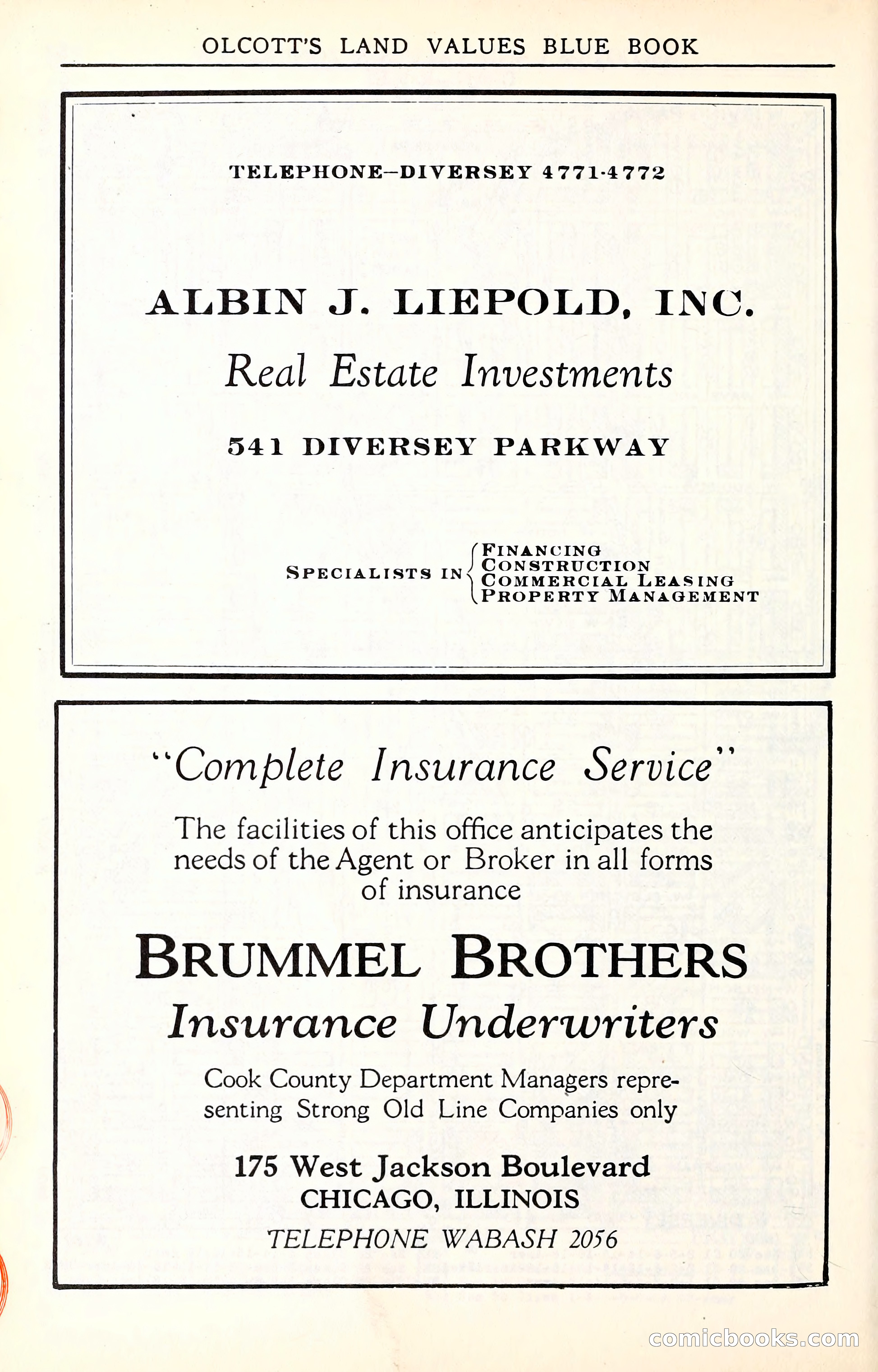 Olcott's Land Values Blue Book of Chicago — page 201 of 399
