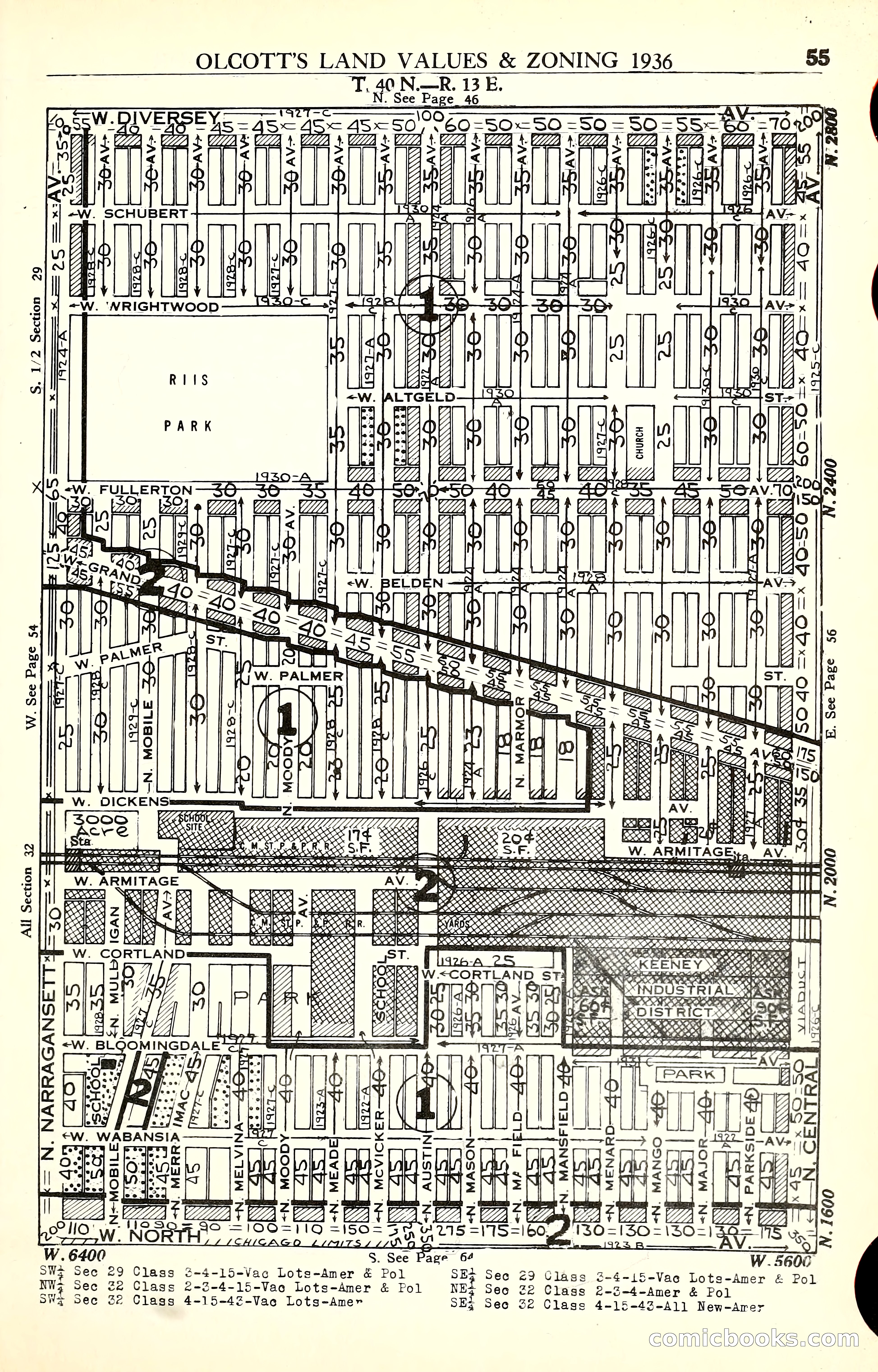 Olcott's Land Values Blue Book of Chicago — page 206 of 399