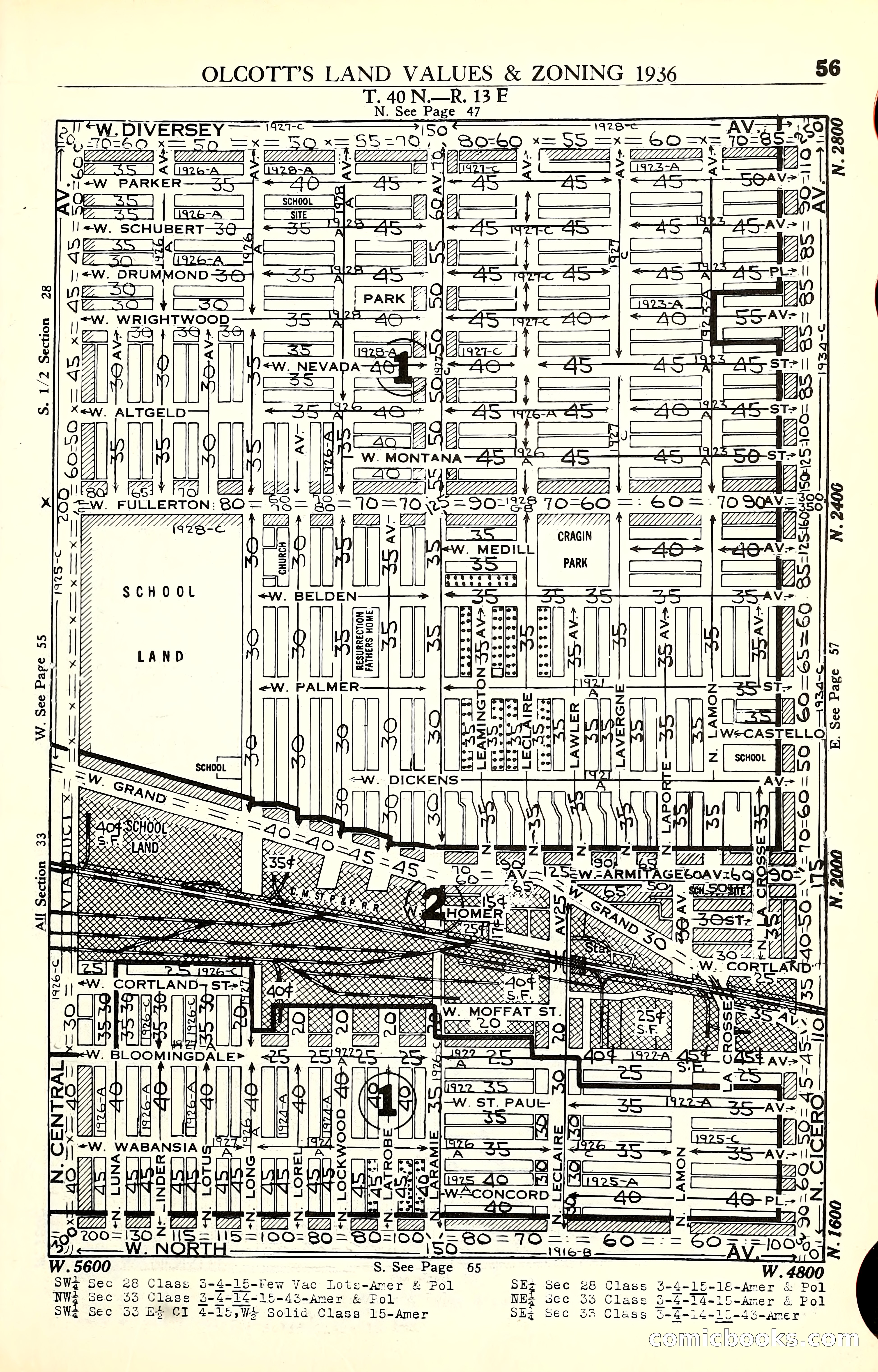 Olcott's Land Values Blue Book of Chicago — page 208 of 399