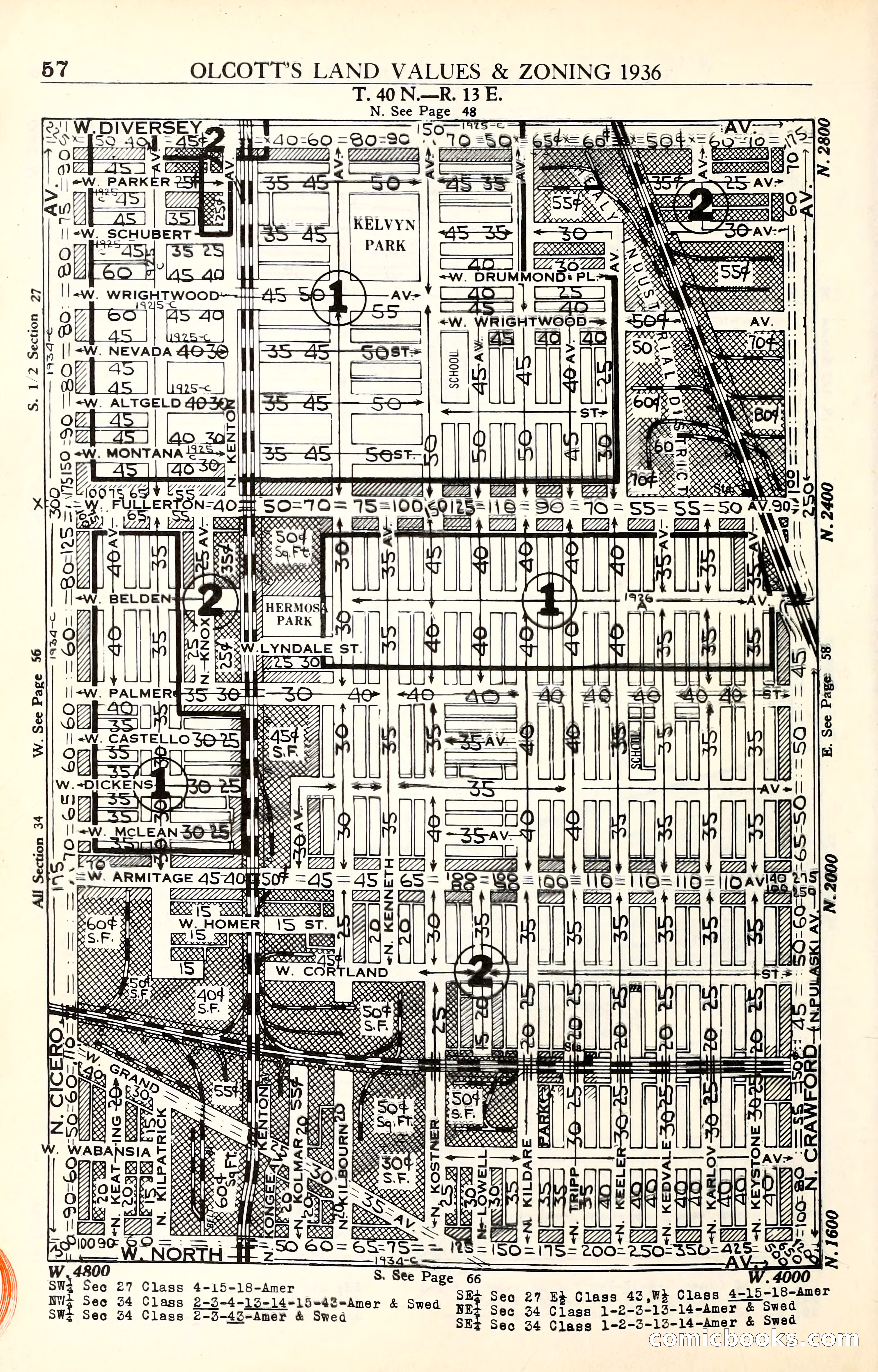 Olcott's Land Values Blue Book of Chicago — page 209 of 399