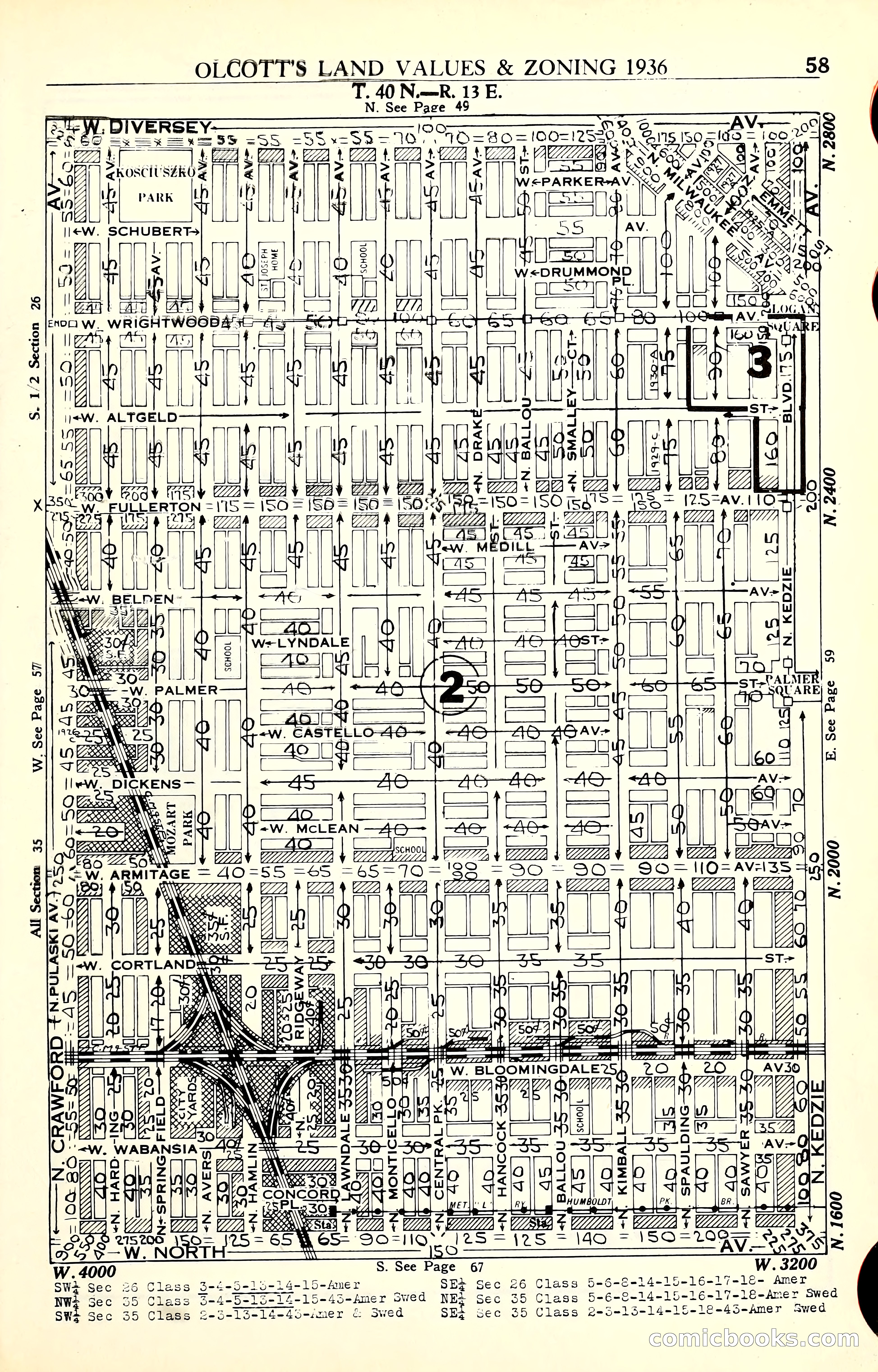 Olcott's Land Values Blue Book of Chicago — page 210 of 399