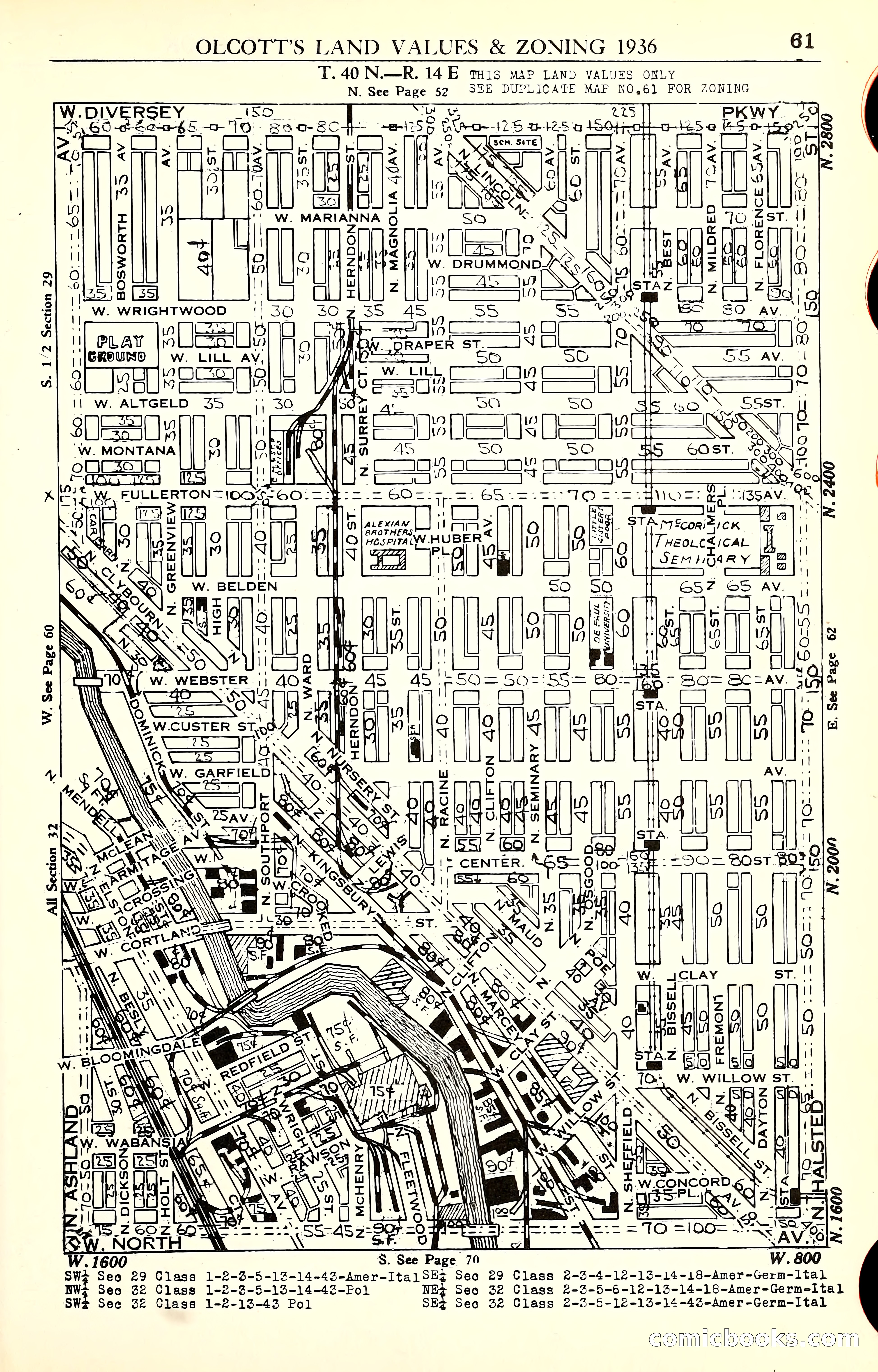 Olcott's Land Values Blue Book of Chicago — page 216 of 399