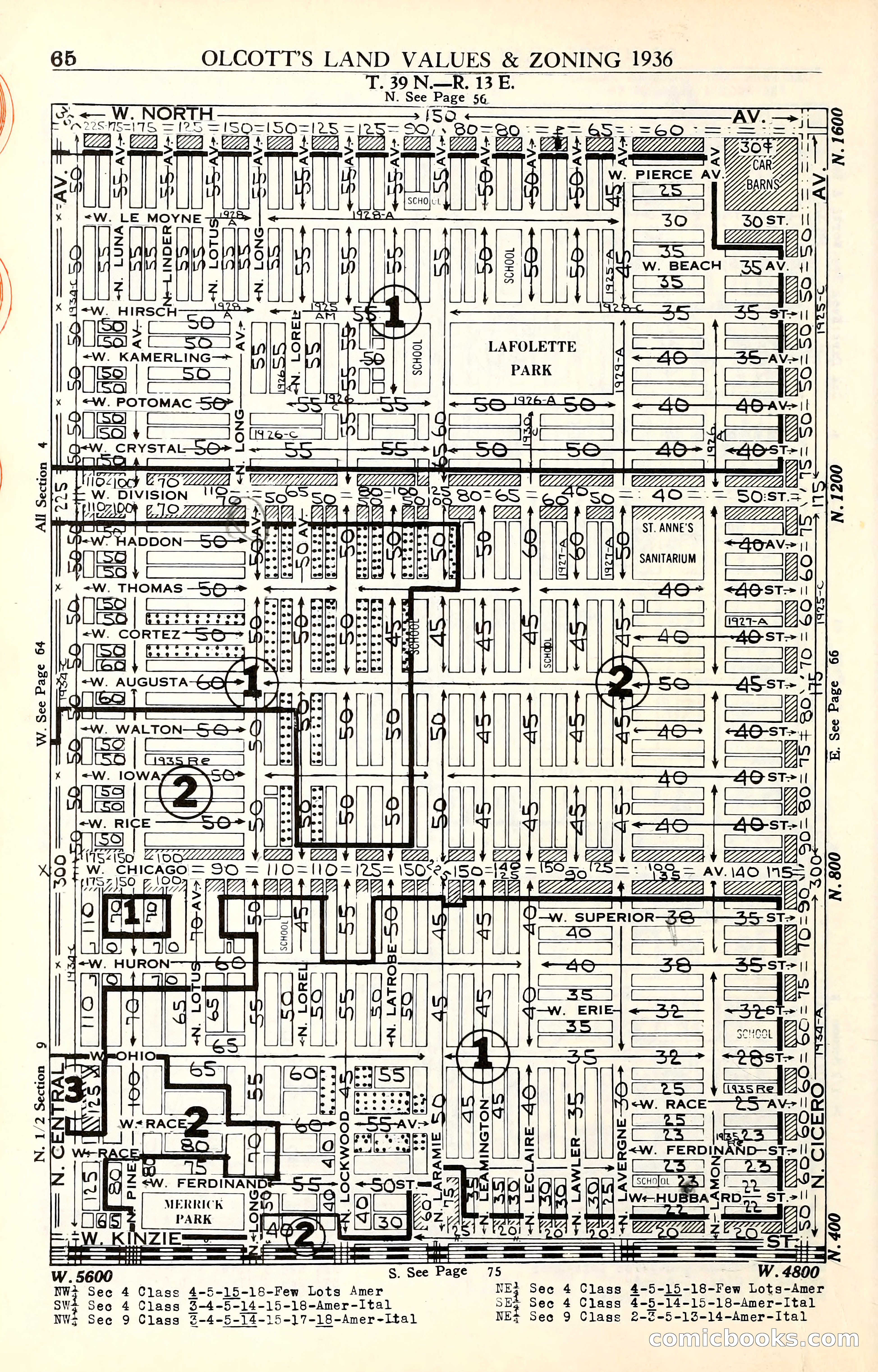 Olcott's Land Values Blue Book of Chicago — page 225 of 399