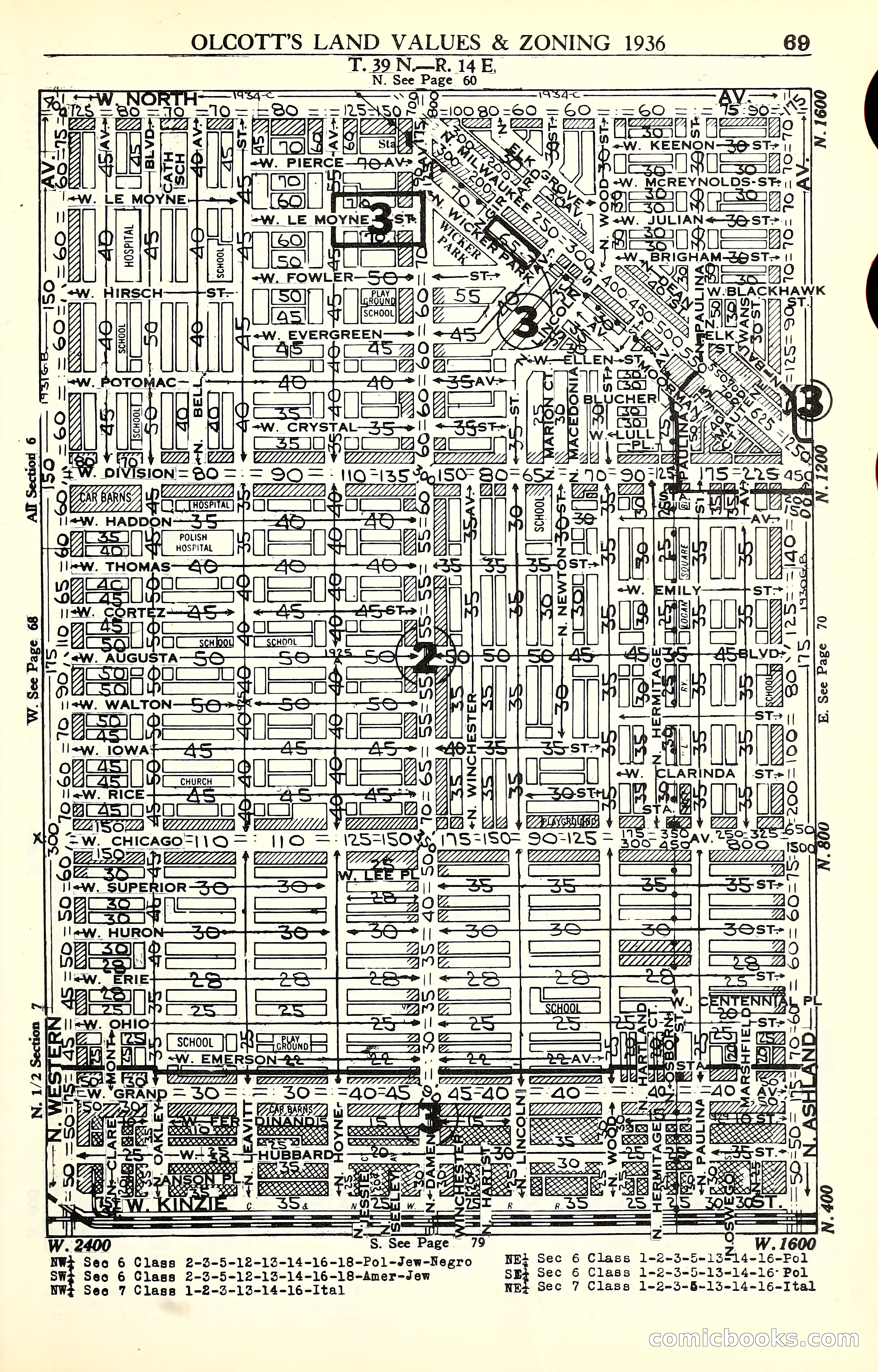 Olcott's Land Values Blue Book of Chicago — page 230 of 399