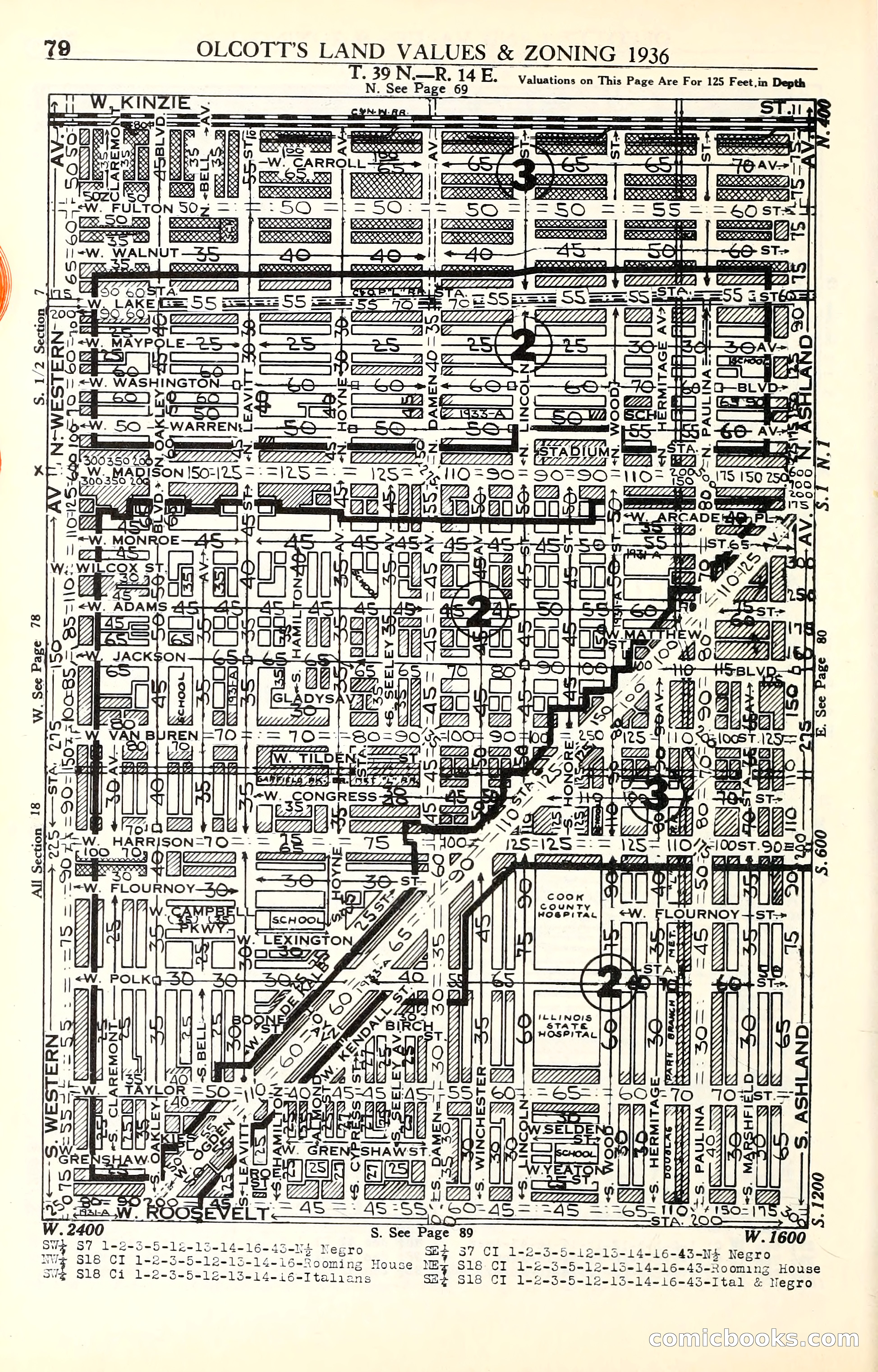 Olcott's Land Values Blue Book of Chicago — page 249 of 399