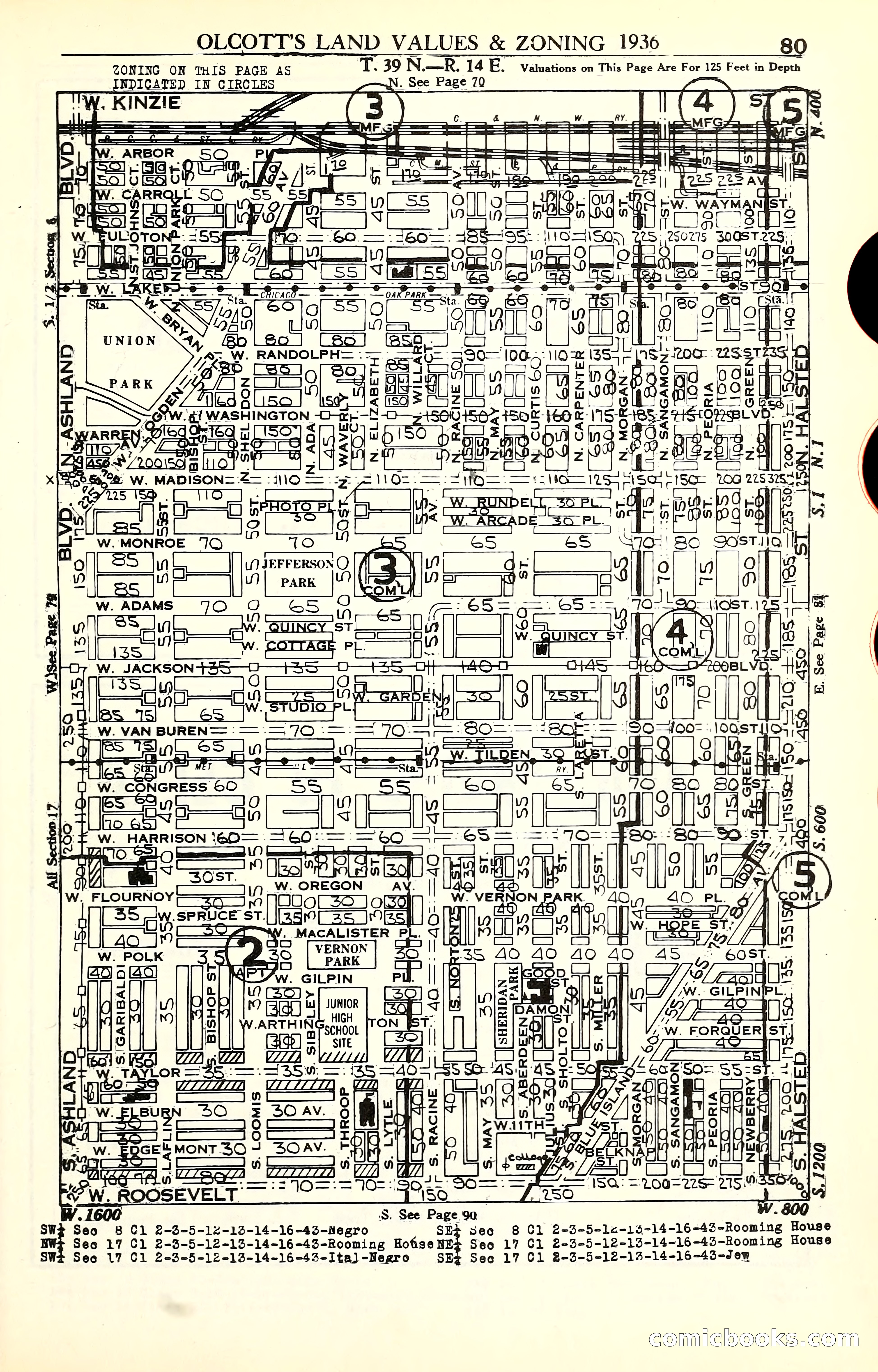 Olcott's Land Values Blue Book of Chicago — page 250 of 399