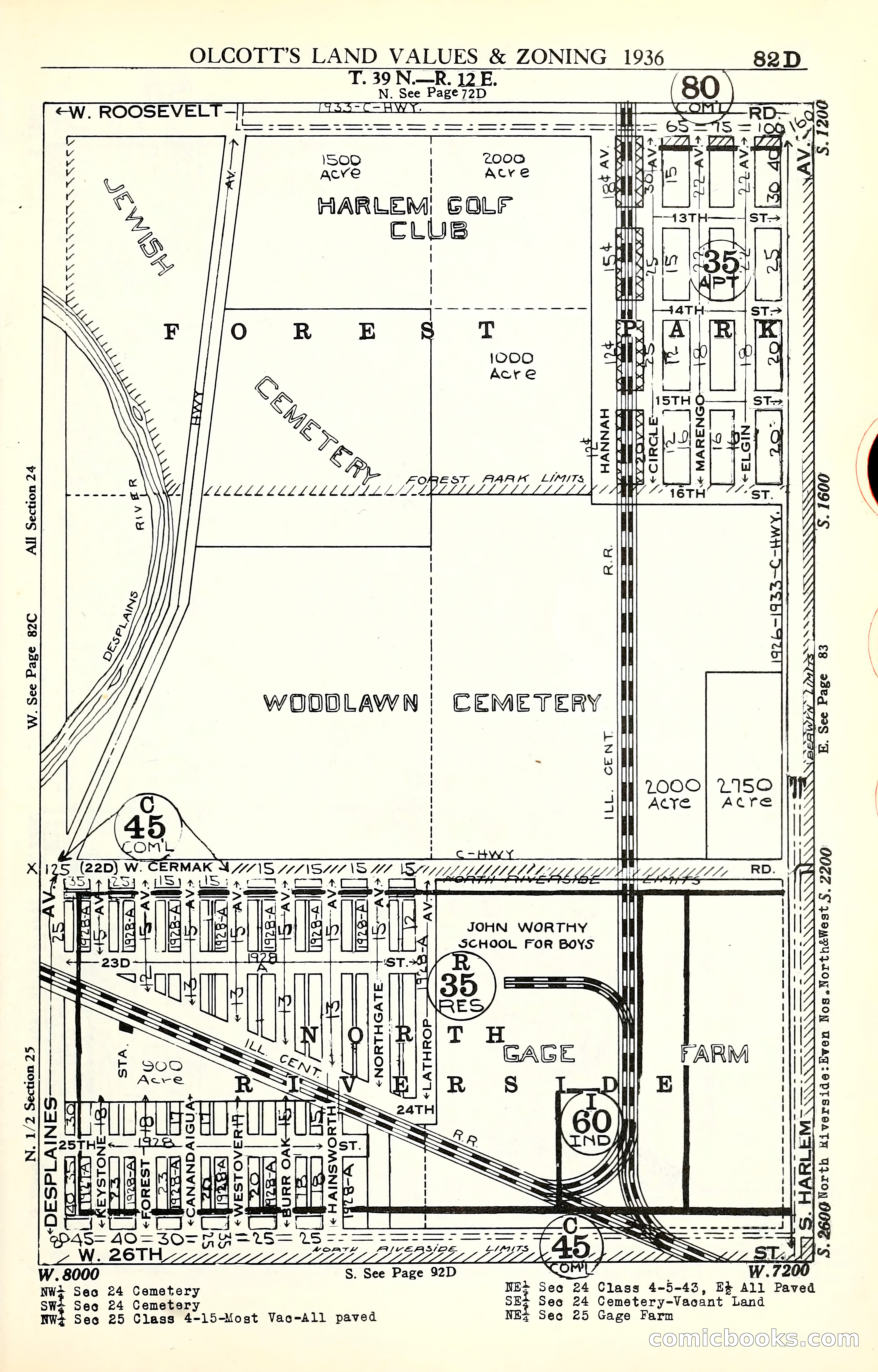 Olcott's Land Values Blue Book of Chicago — page 258 of 399