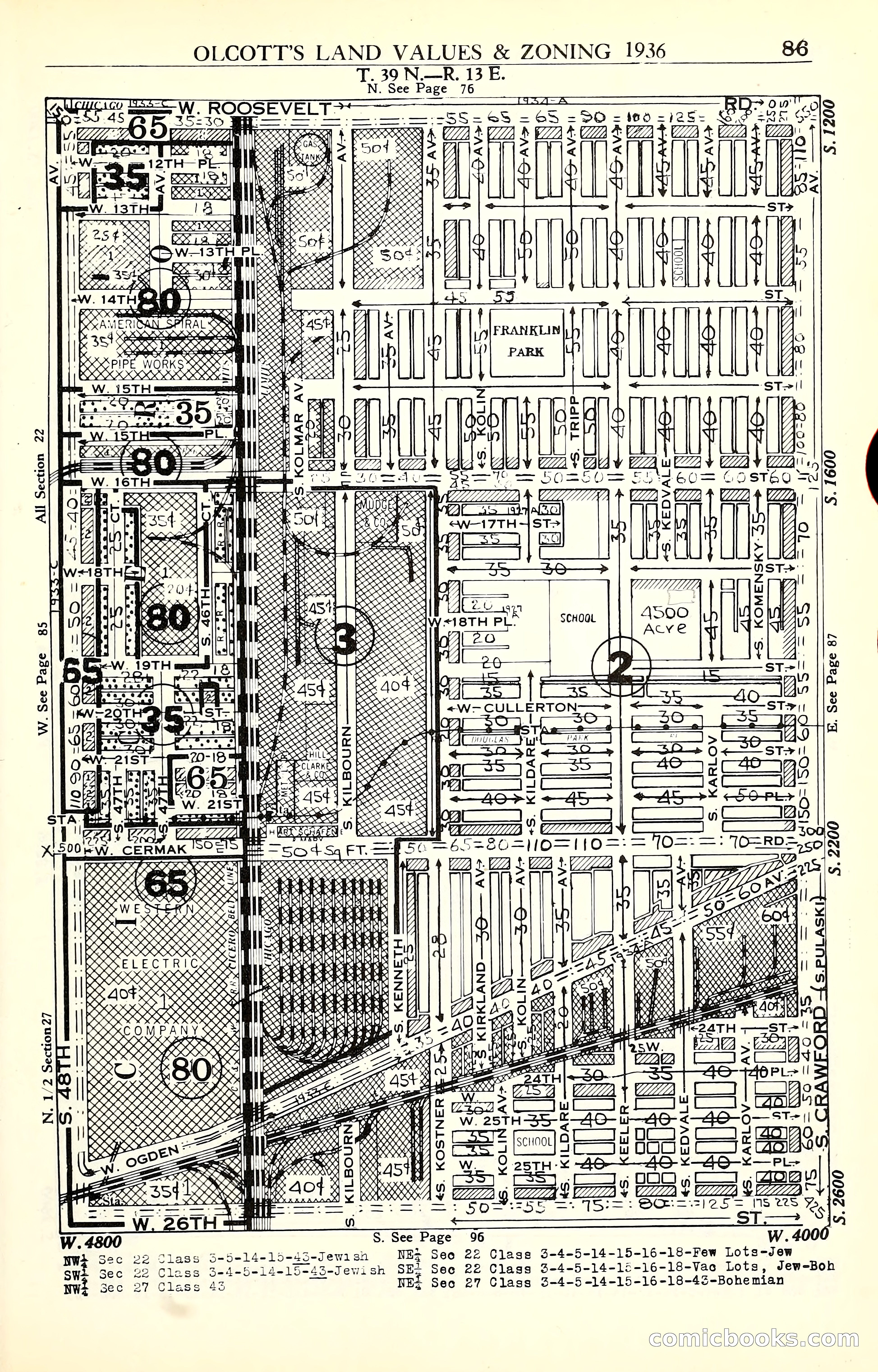Olcott's Land Values Blue Book of Chicago — page 262 of 399