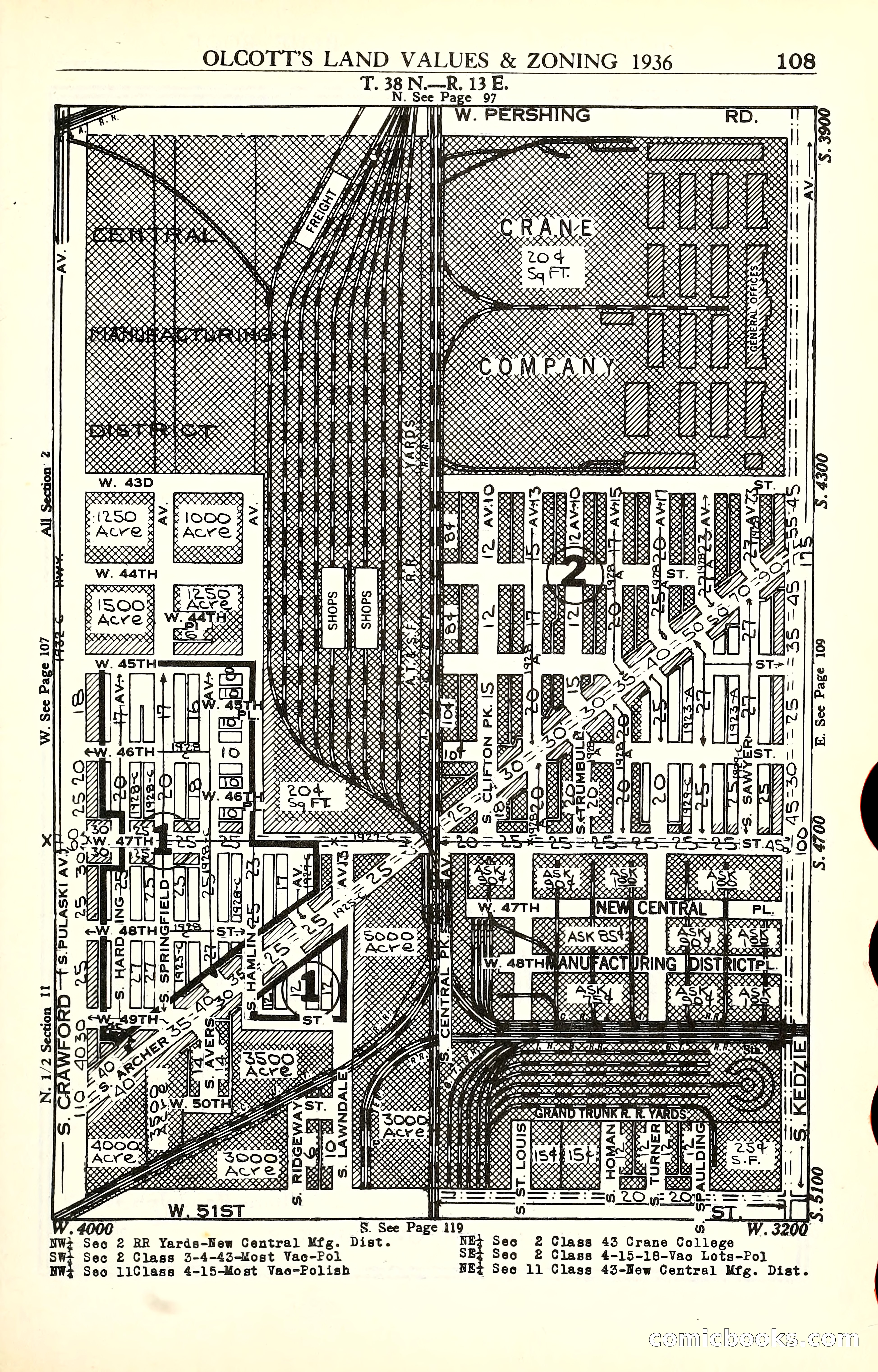 Olcott's Land Values Blue Book of Chicago — page 292 of 399