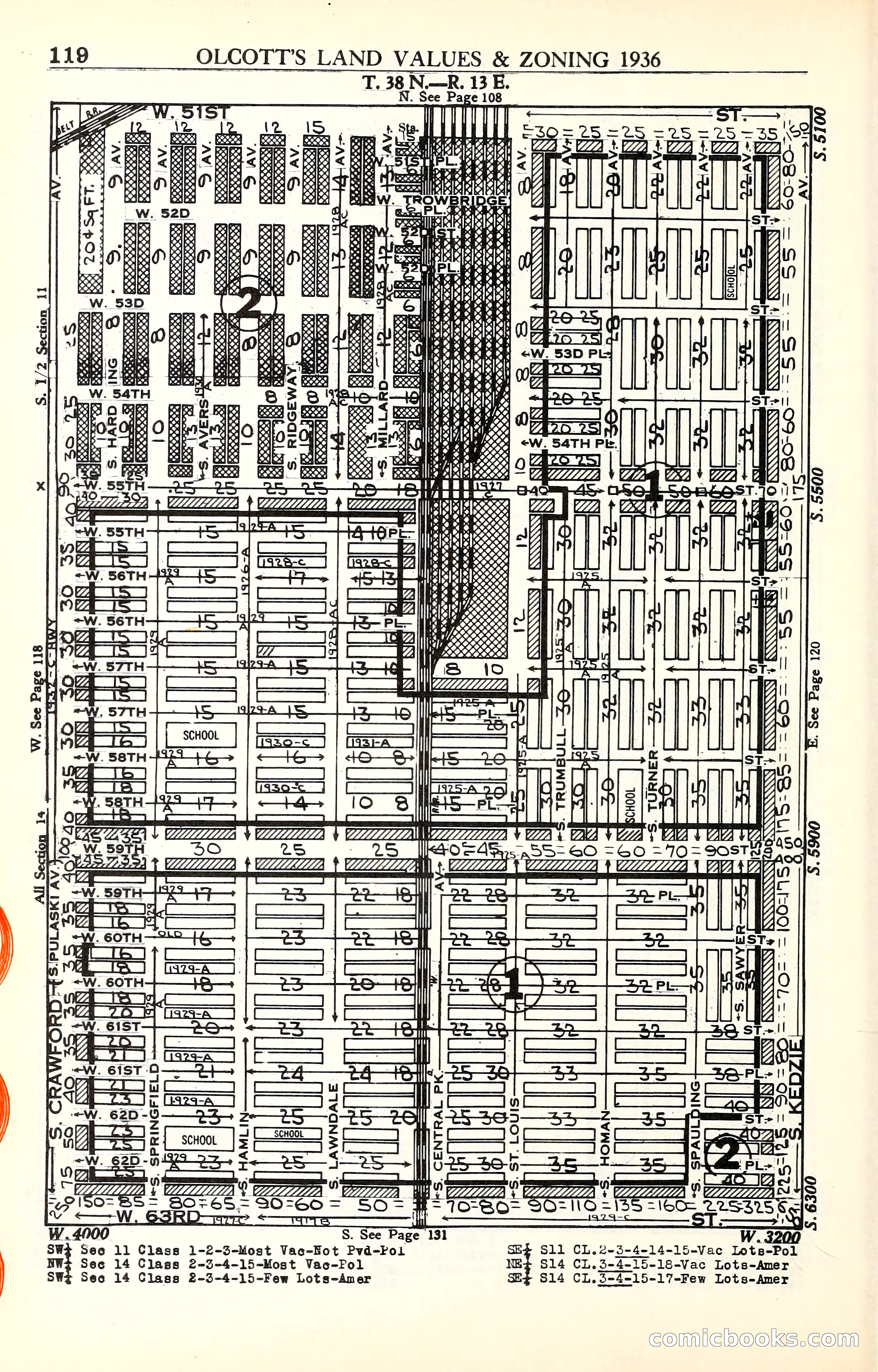 Olcott's Land Values Blue Book of Chicago — page 307 of 399