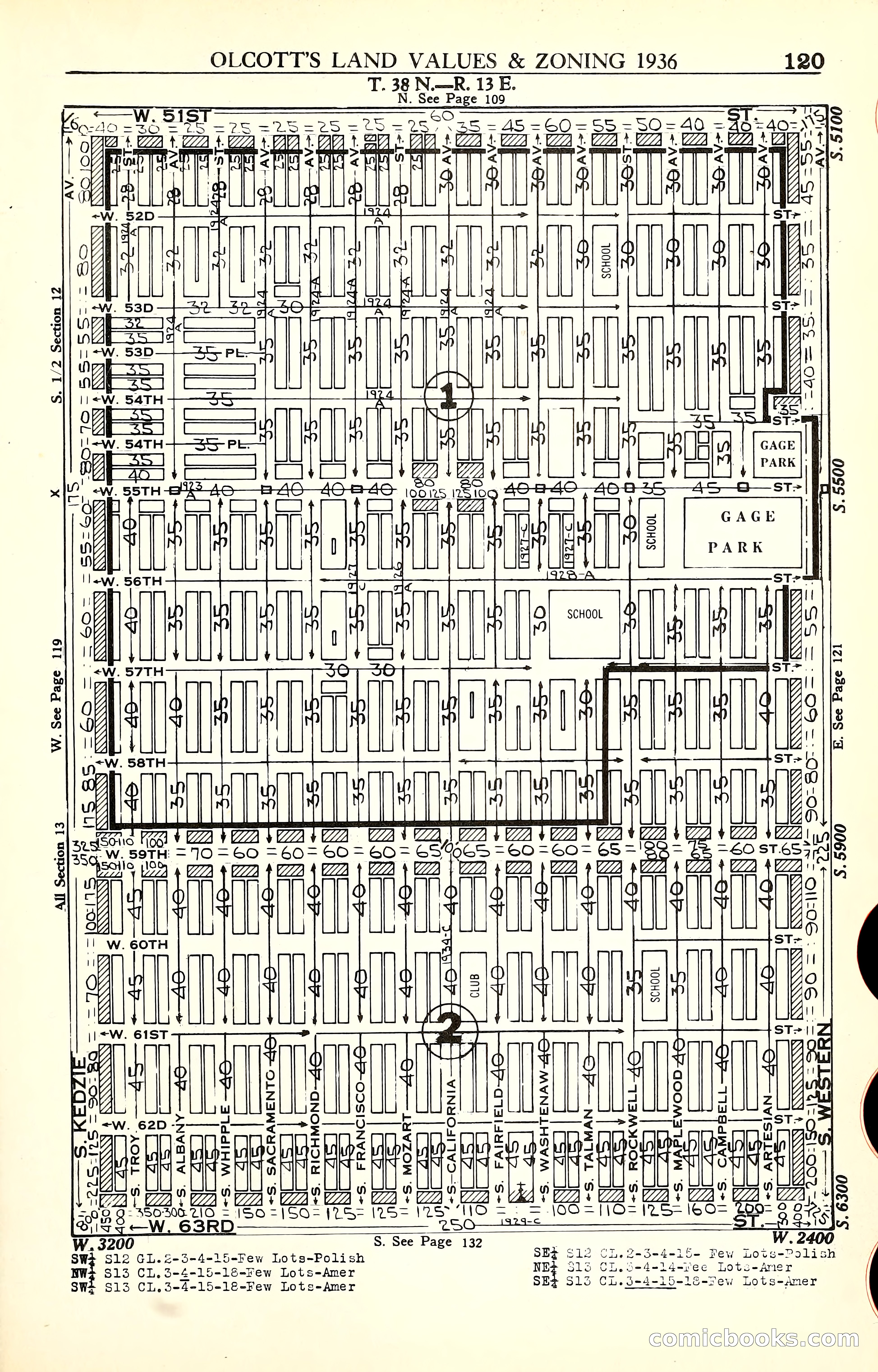 Olcott's Land Values Blue Book of Chicago — page 308 of 399