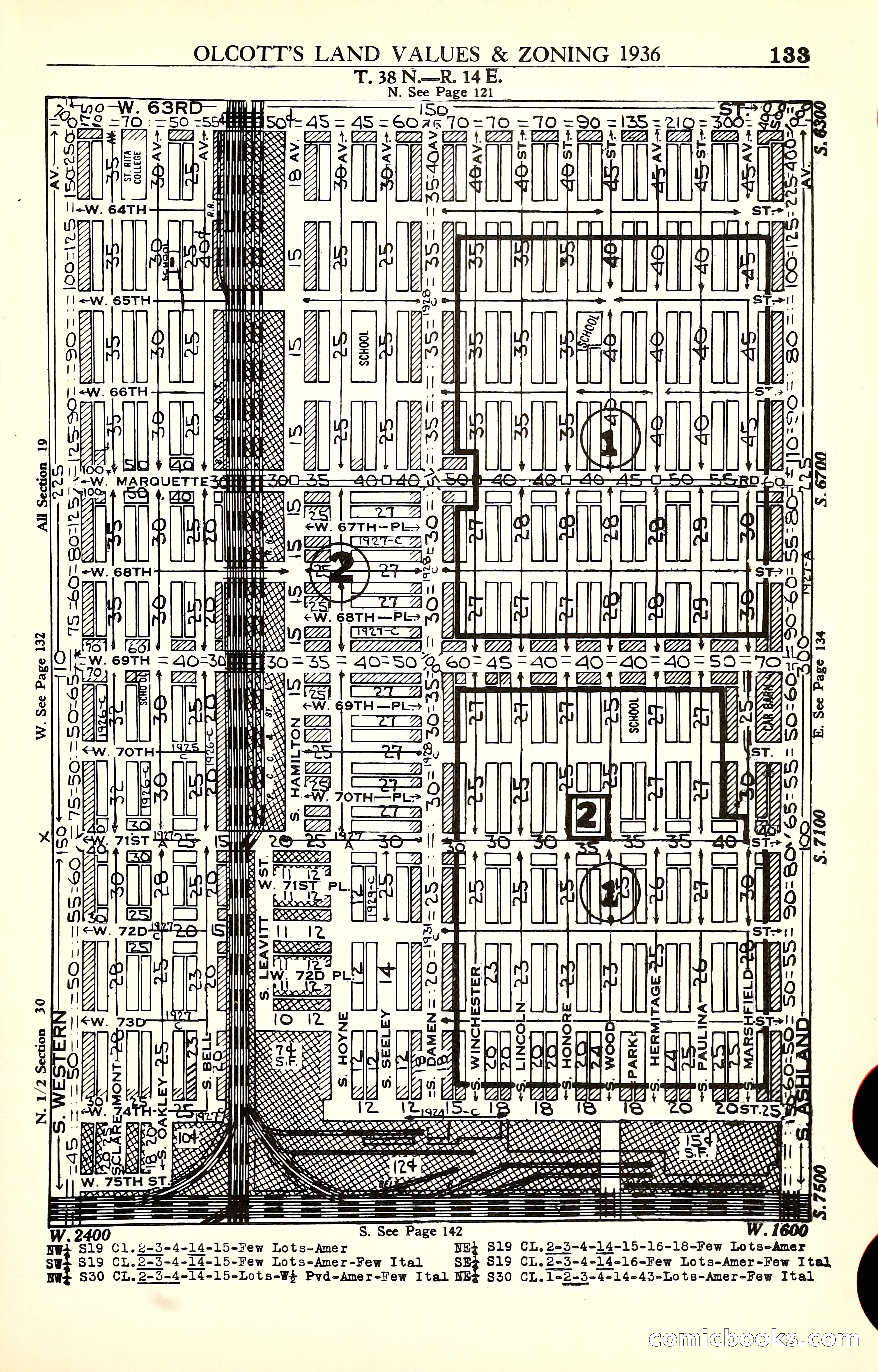 Olcott's Land Values Blue Book of Chicago — page 328 of 399