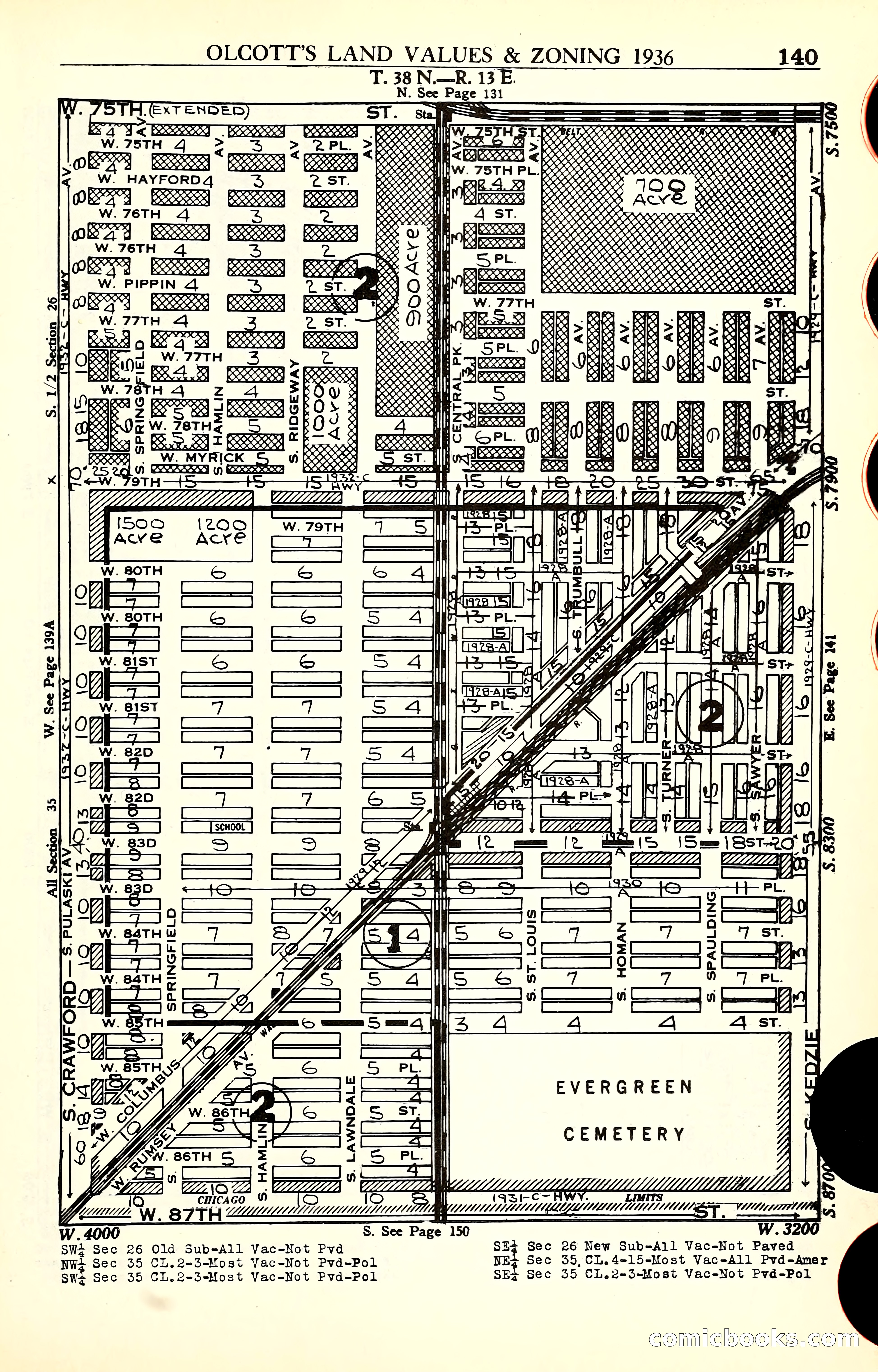 Olcott's Land Values Blue Book of Chicago — page 340 of 399