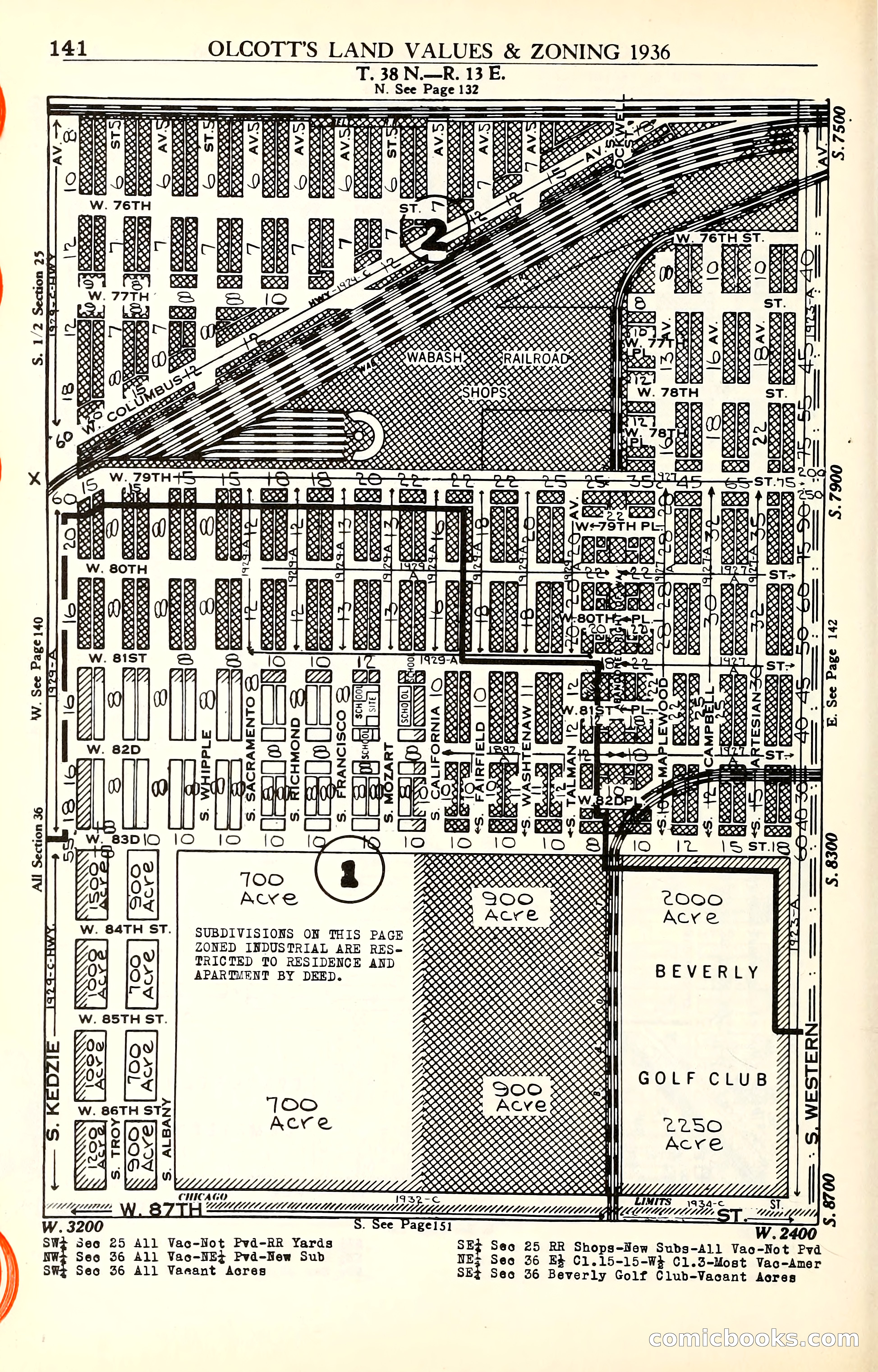 Olcott's Land Values Blue Book of Chicago — page 341 of 399