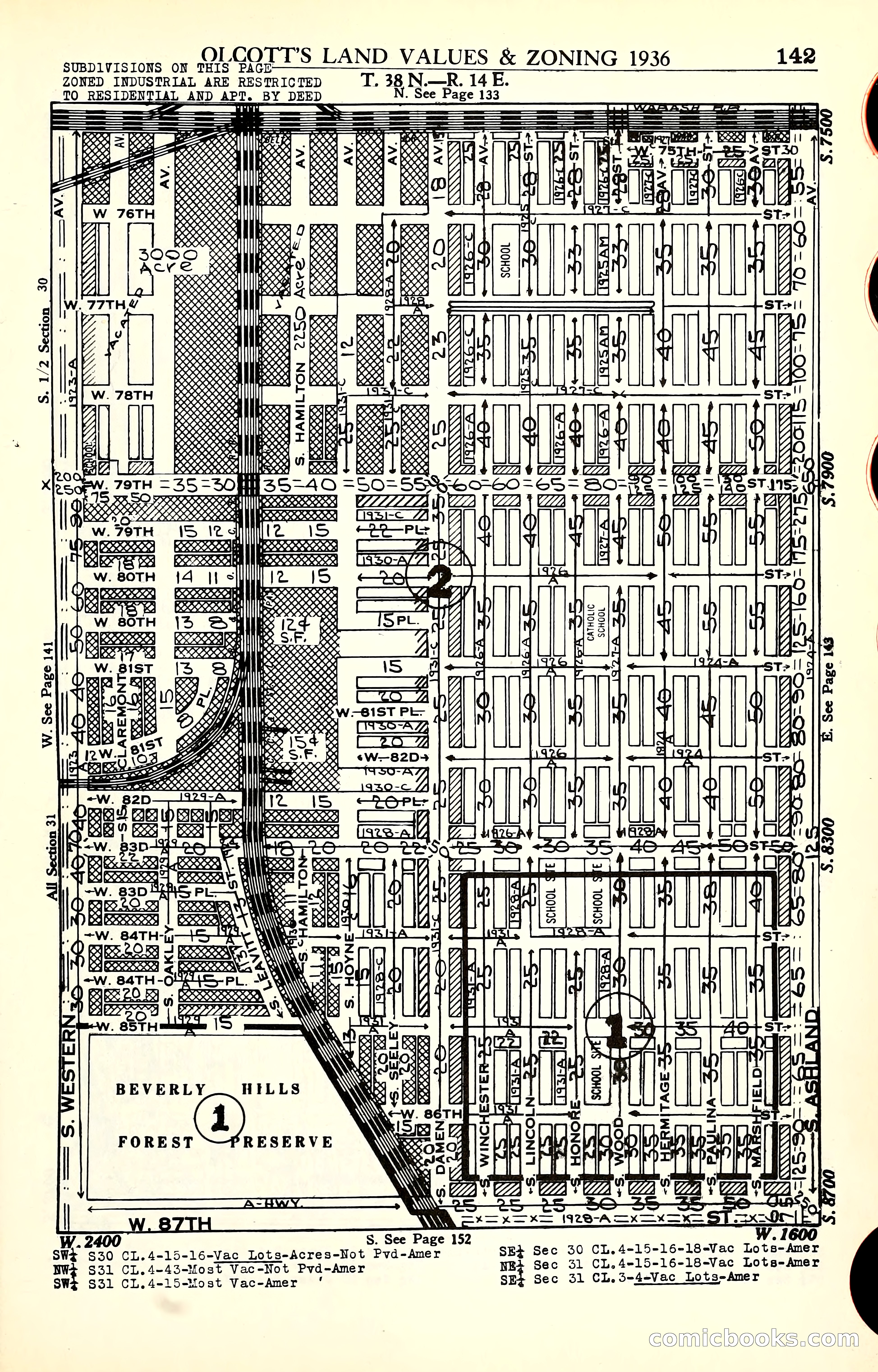 Olcott's Land Values Blue Book of Chicago — page 342 of 399