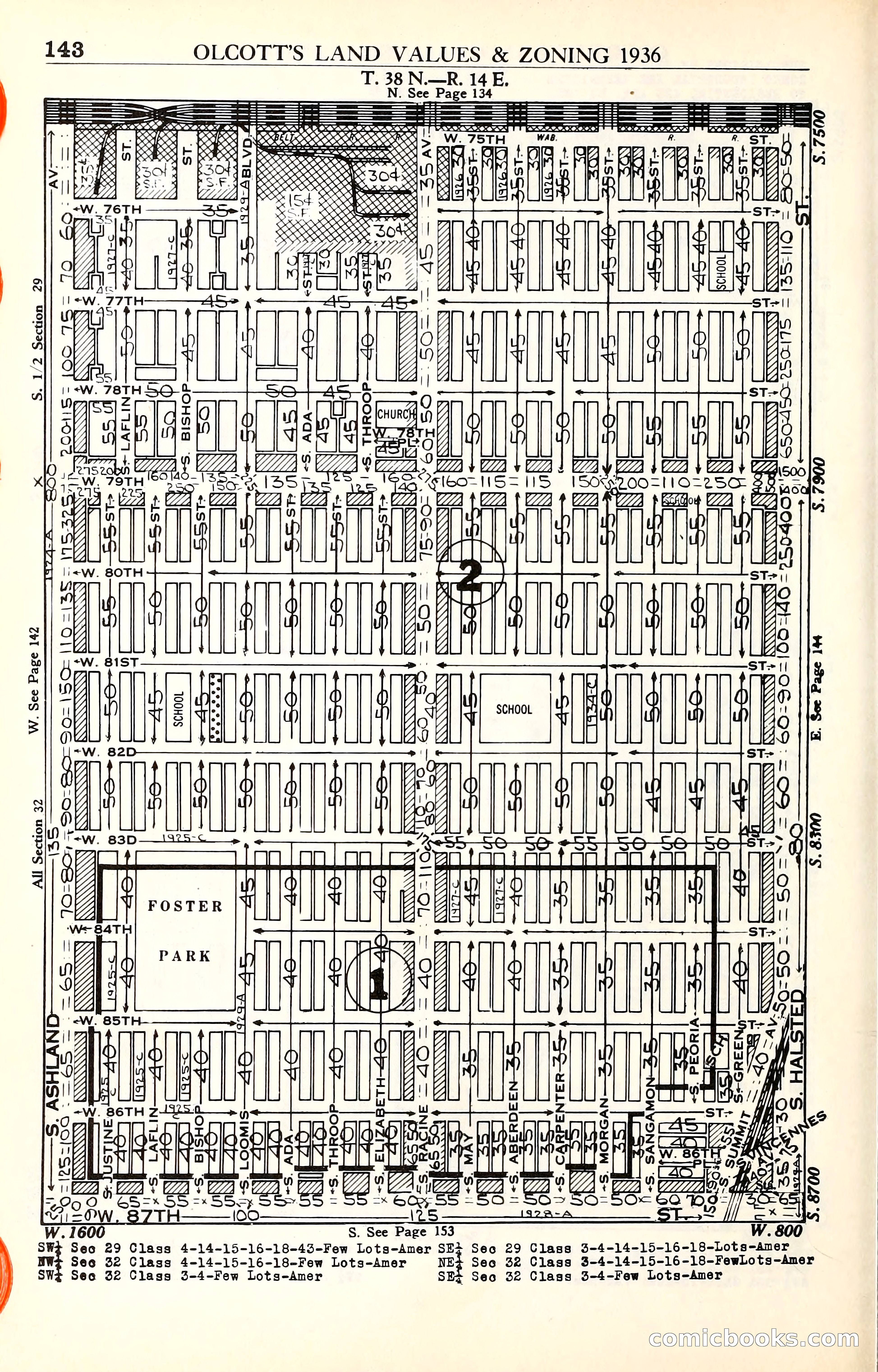 Olcott's Land Values Blue Book of Chicago — page 343 of 399