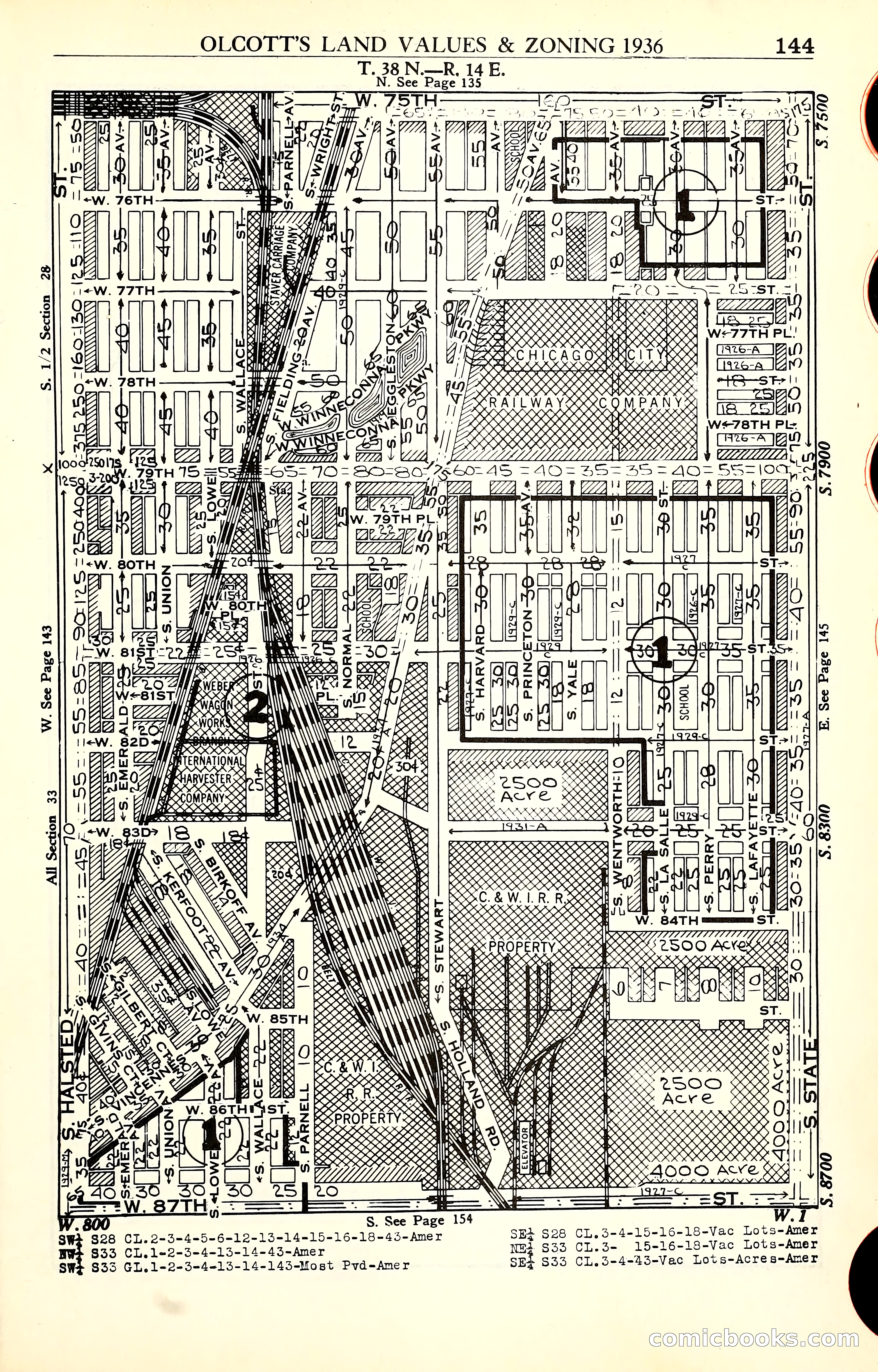 Olcott's Land Values Blue Book of Chicago — page 344 of 399