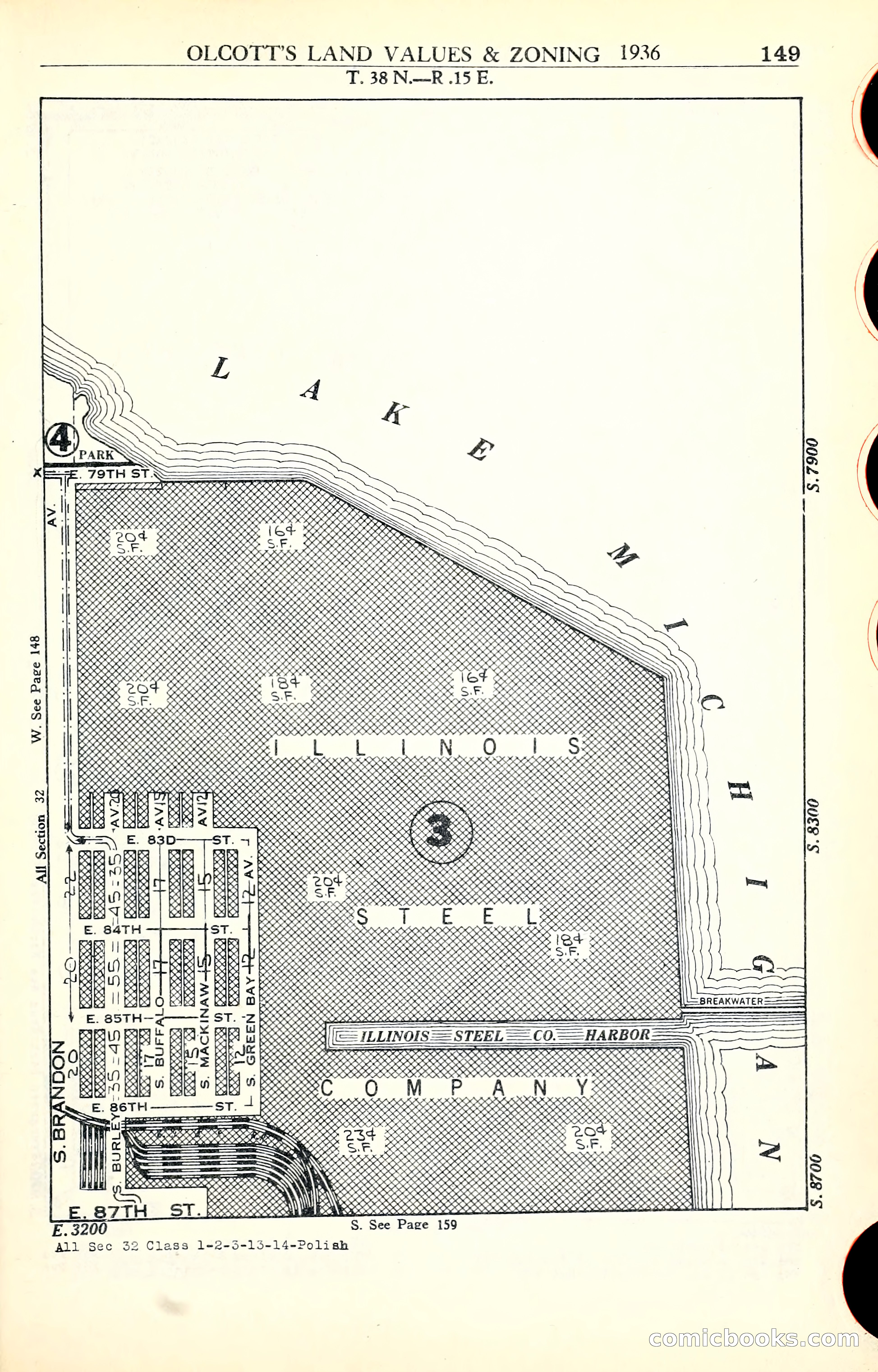Olcott's Land Values Blue Book of Chicago — page 354 of 399