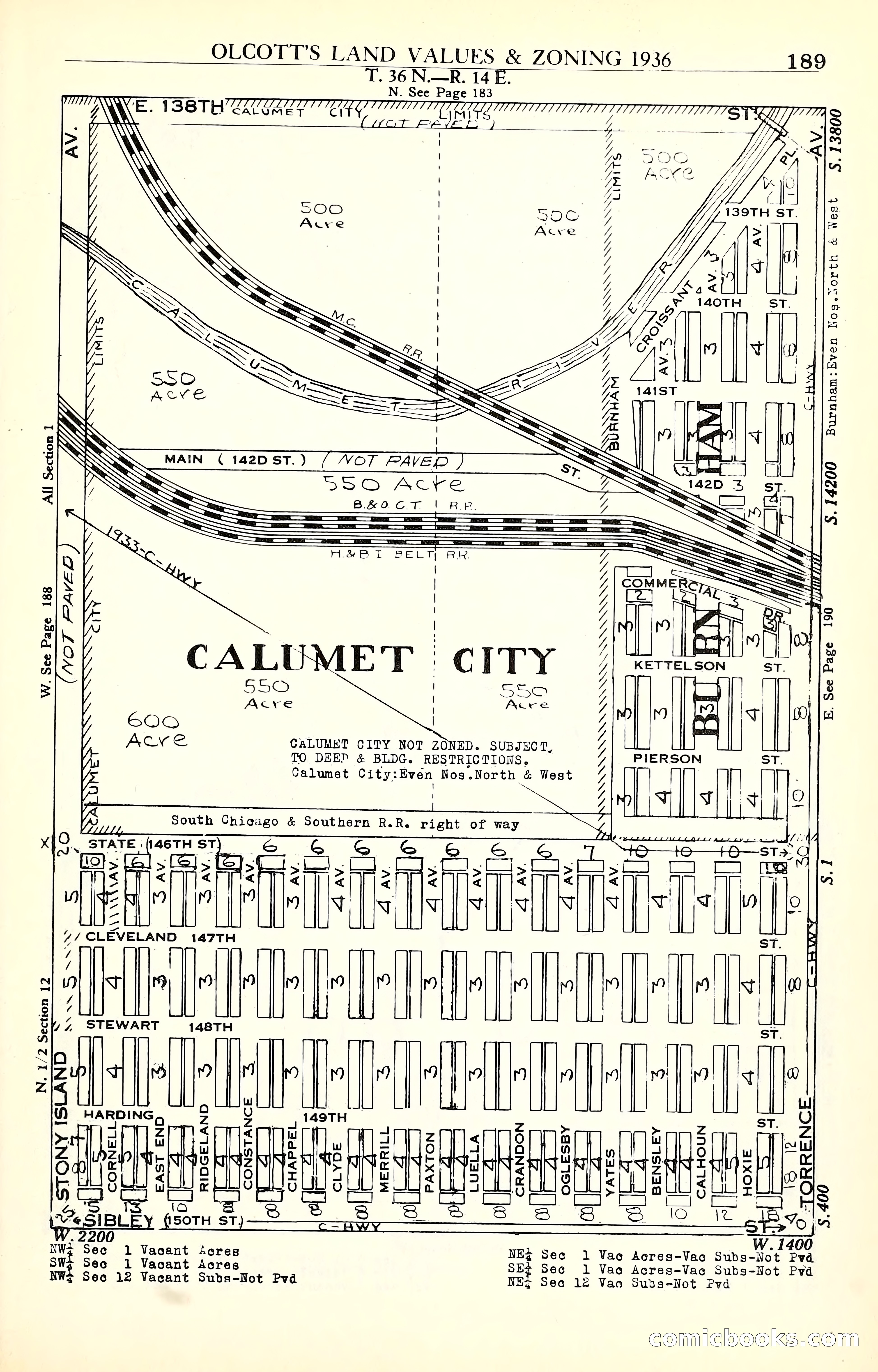 Olcott's Land Values Blue Book of Chicago — page 400 of 399
