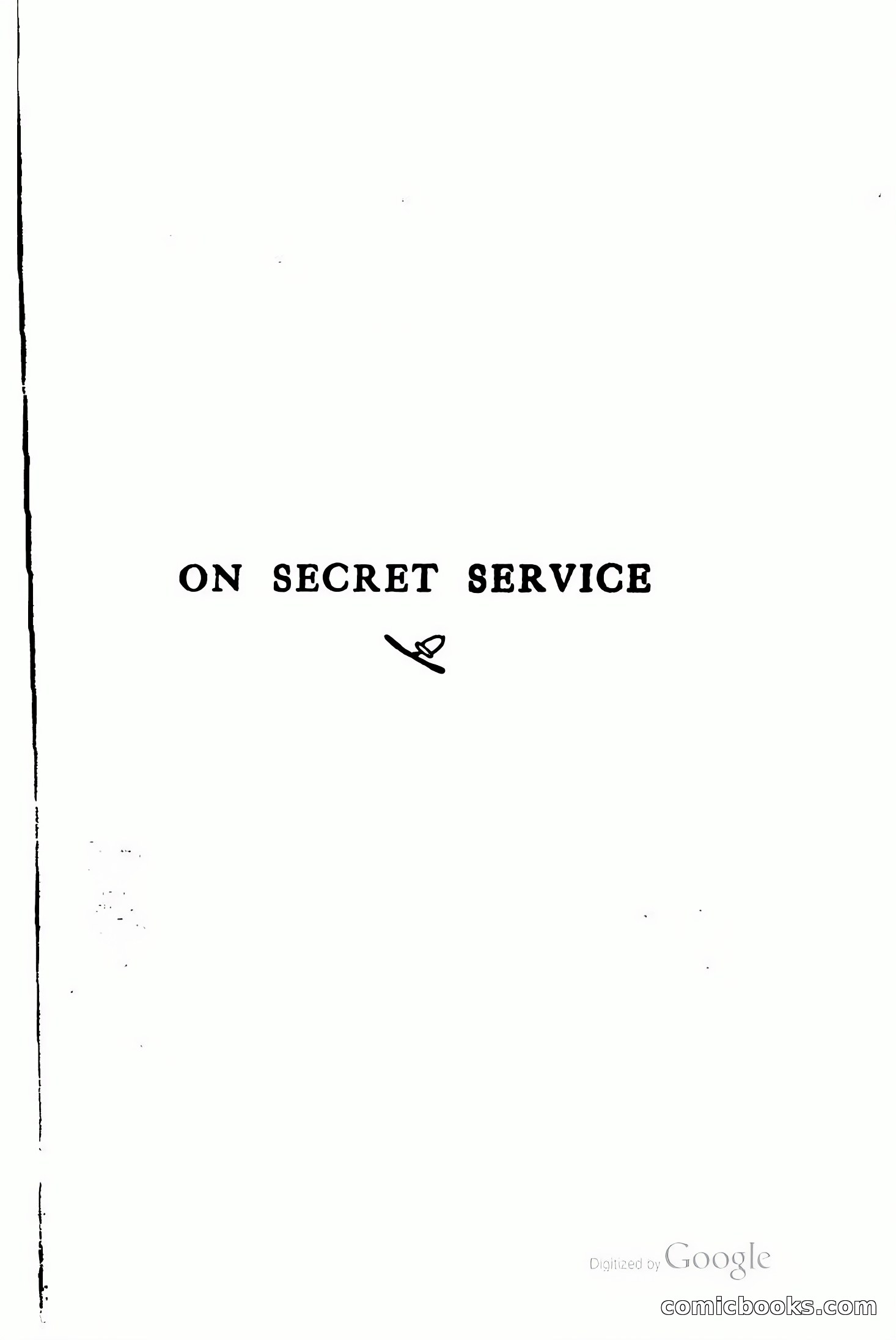 On Secret Service: Detective-Mystery Stories