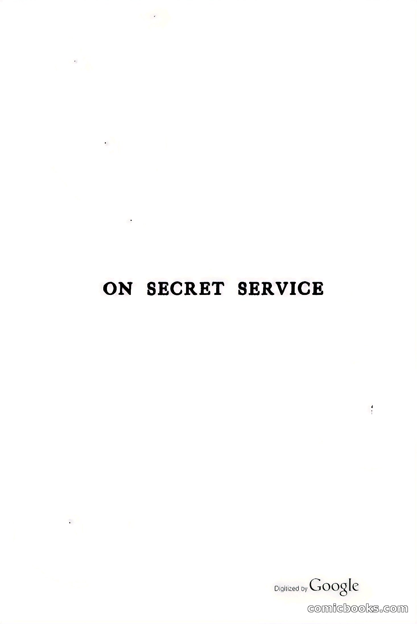 On Secret Service: Detective-Mystery Stories — page 12 of 376