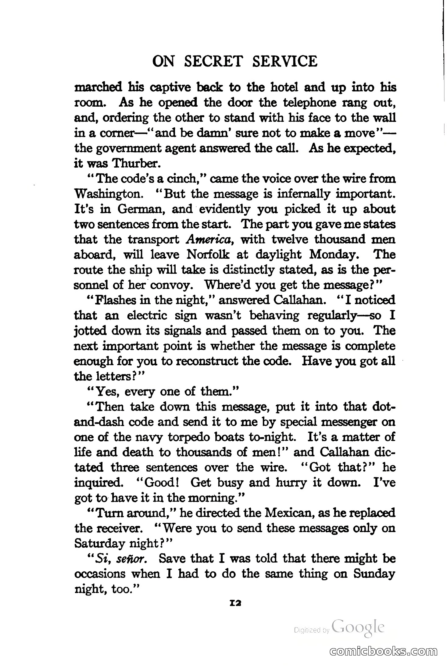 On Secret Service: Detective-Mystery Stories — page 25 of 376