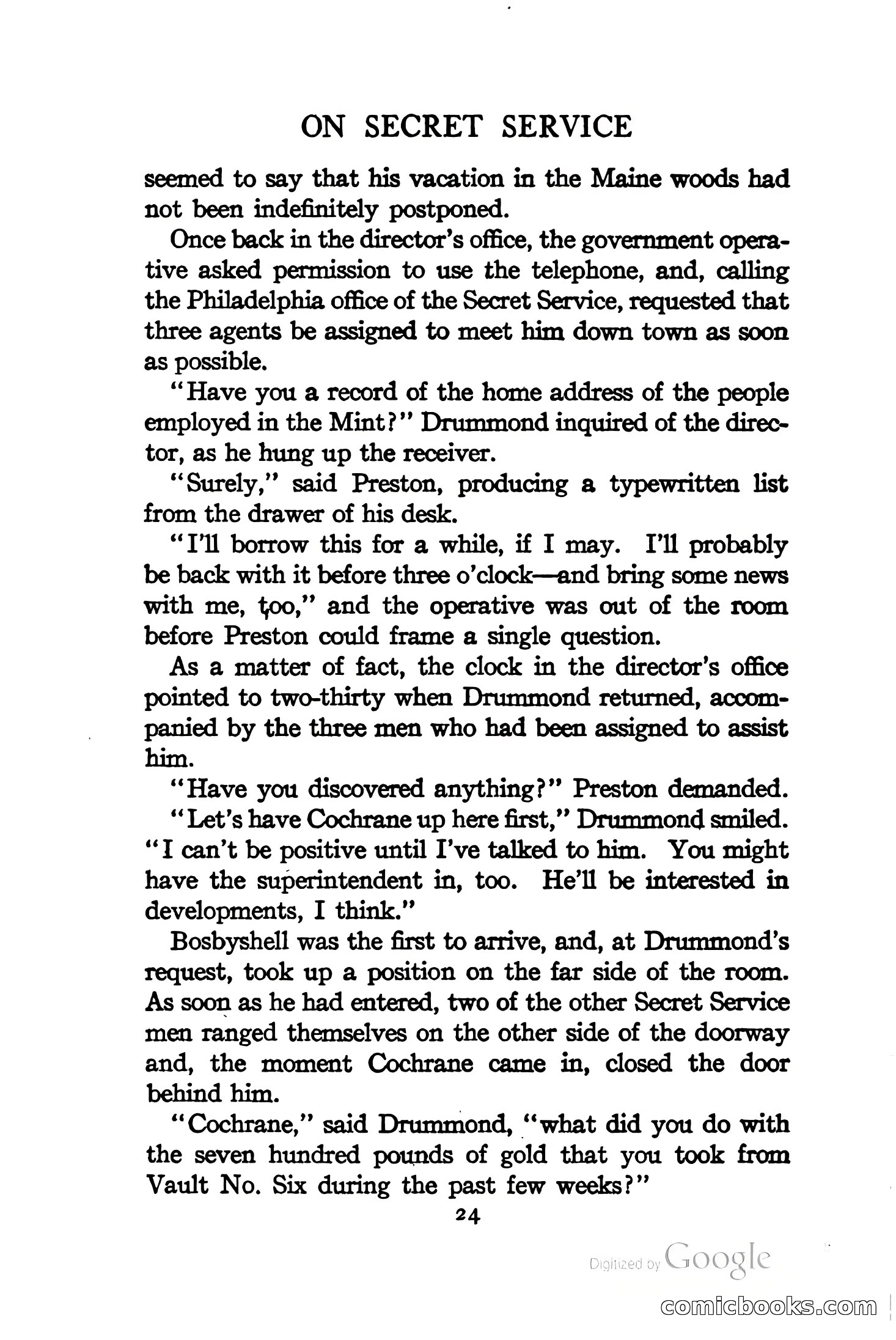 On Secret Service: Detective-Mystery Stories — page 37 of 376