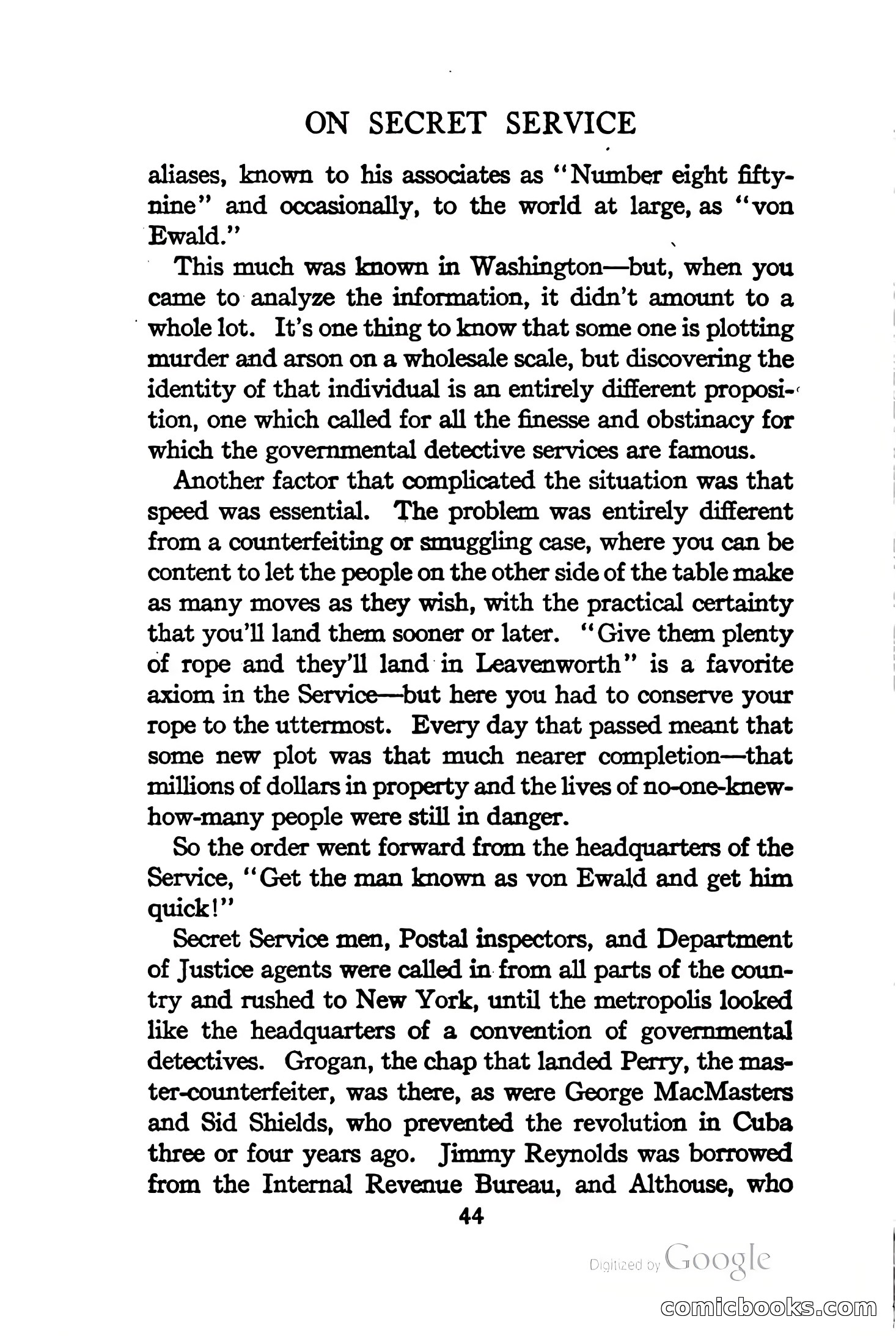 On Secret Service: Detective-Mystery Stories — page 57 of 376