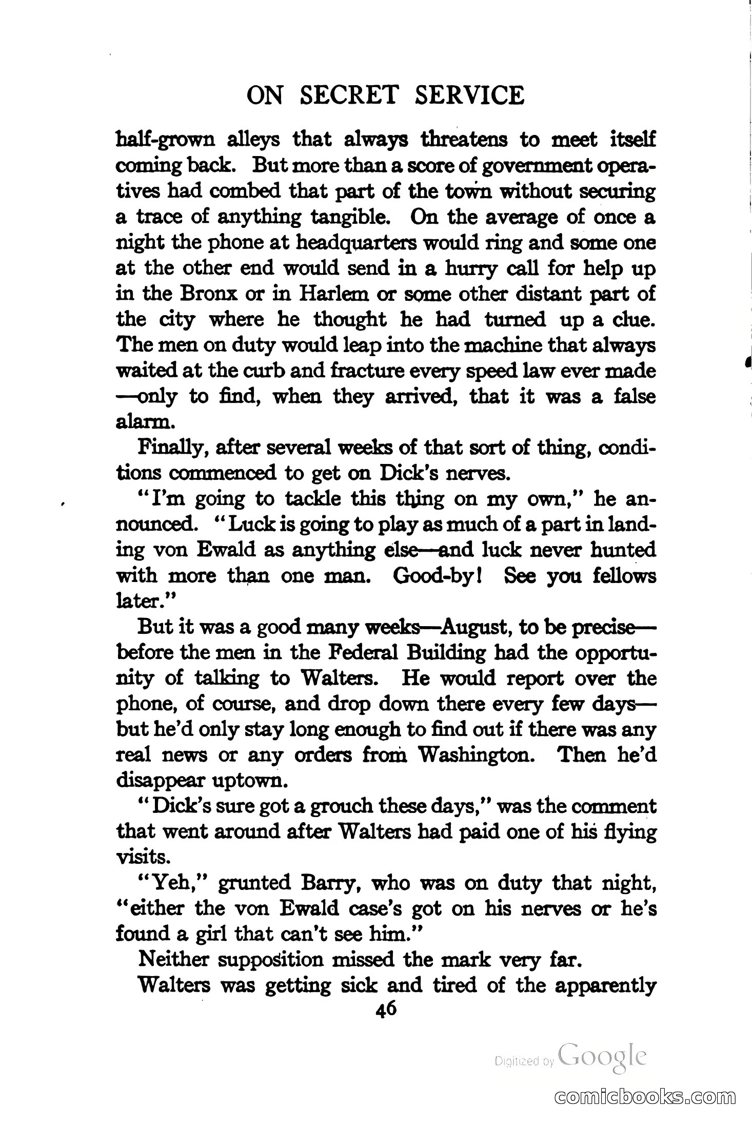 On Secret Service: Detective-Mystery Stories — page 59 of 376