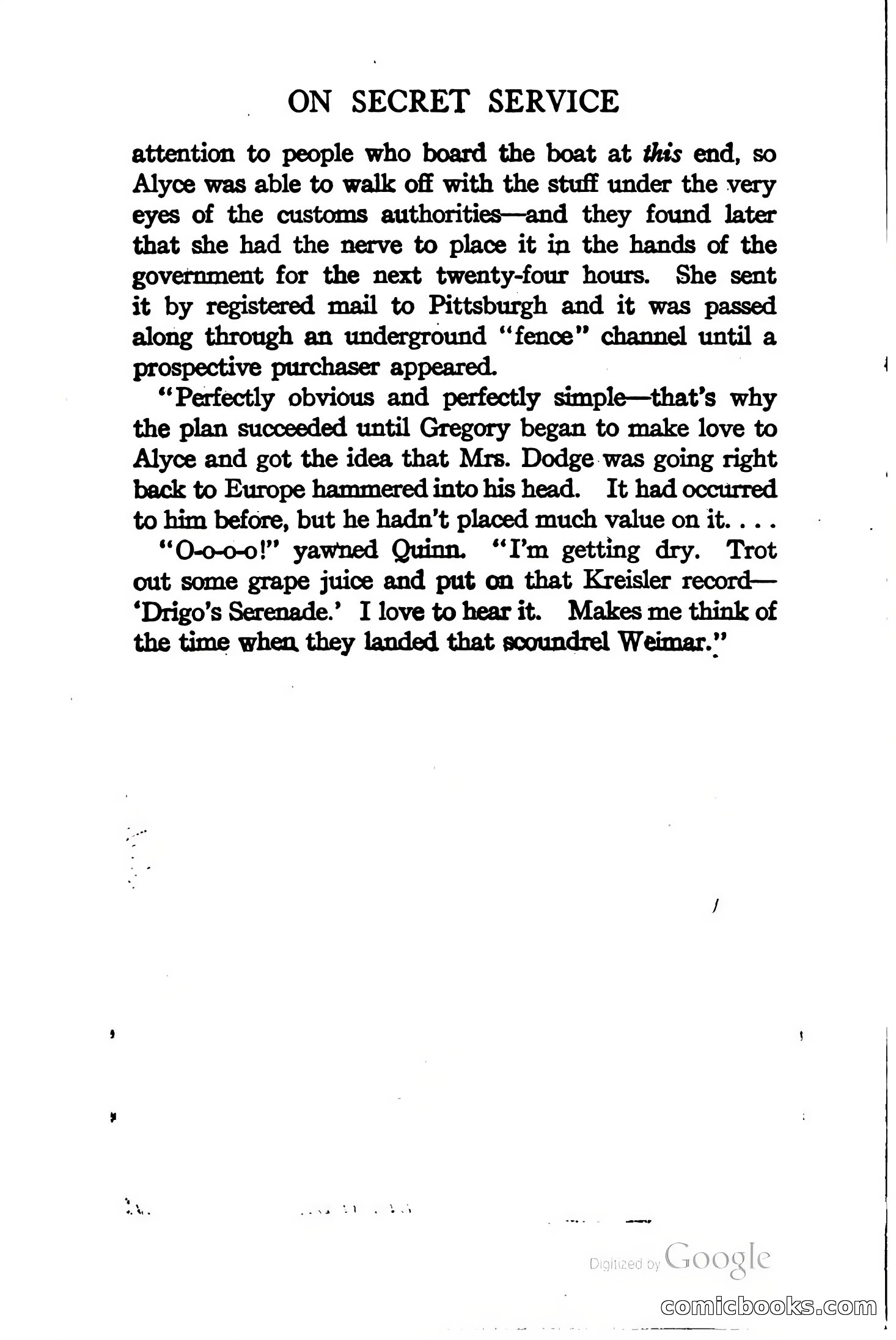 On Secret Service: Detective-Mystery Stories — page 85 of 376